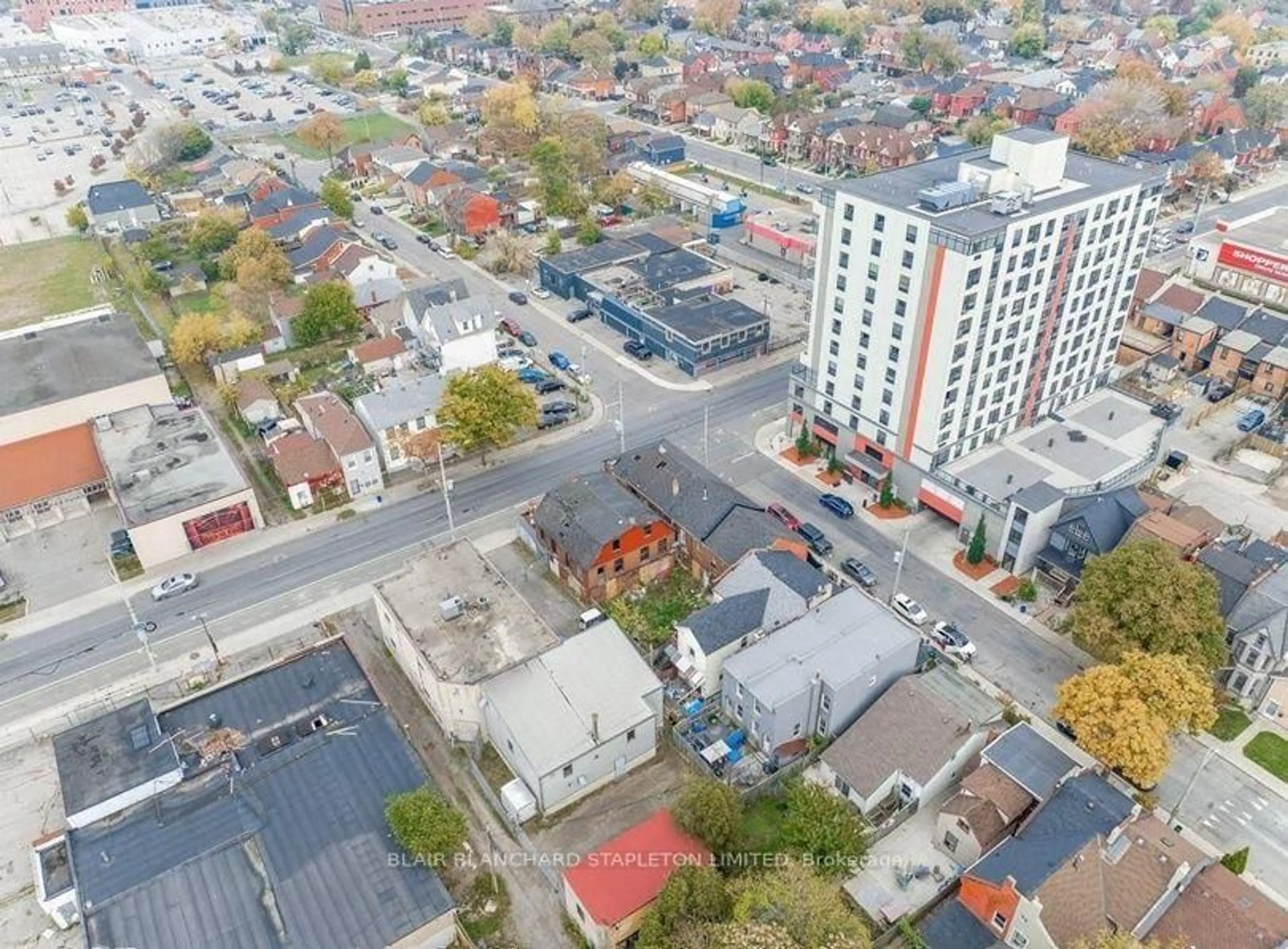 A pic from outside/outdoor area/front of a property/back of a property/a pic from drone, city buildings view from balcony for 202 Cannon St, Hamilton Ontario L8L 2A8