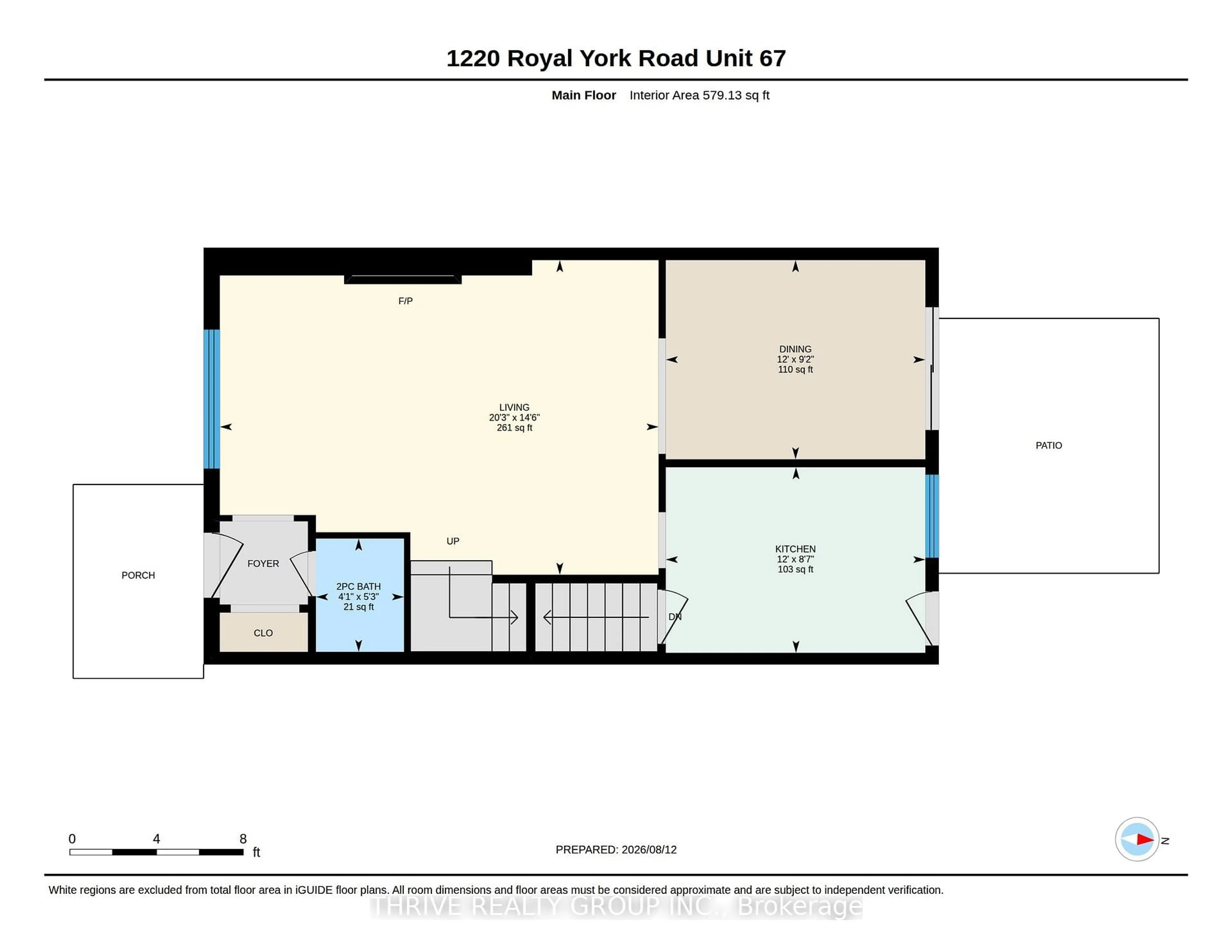 Floor plan for 1220 Royal York Rd #67, London North Ontario N6H 3Z9