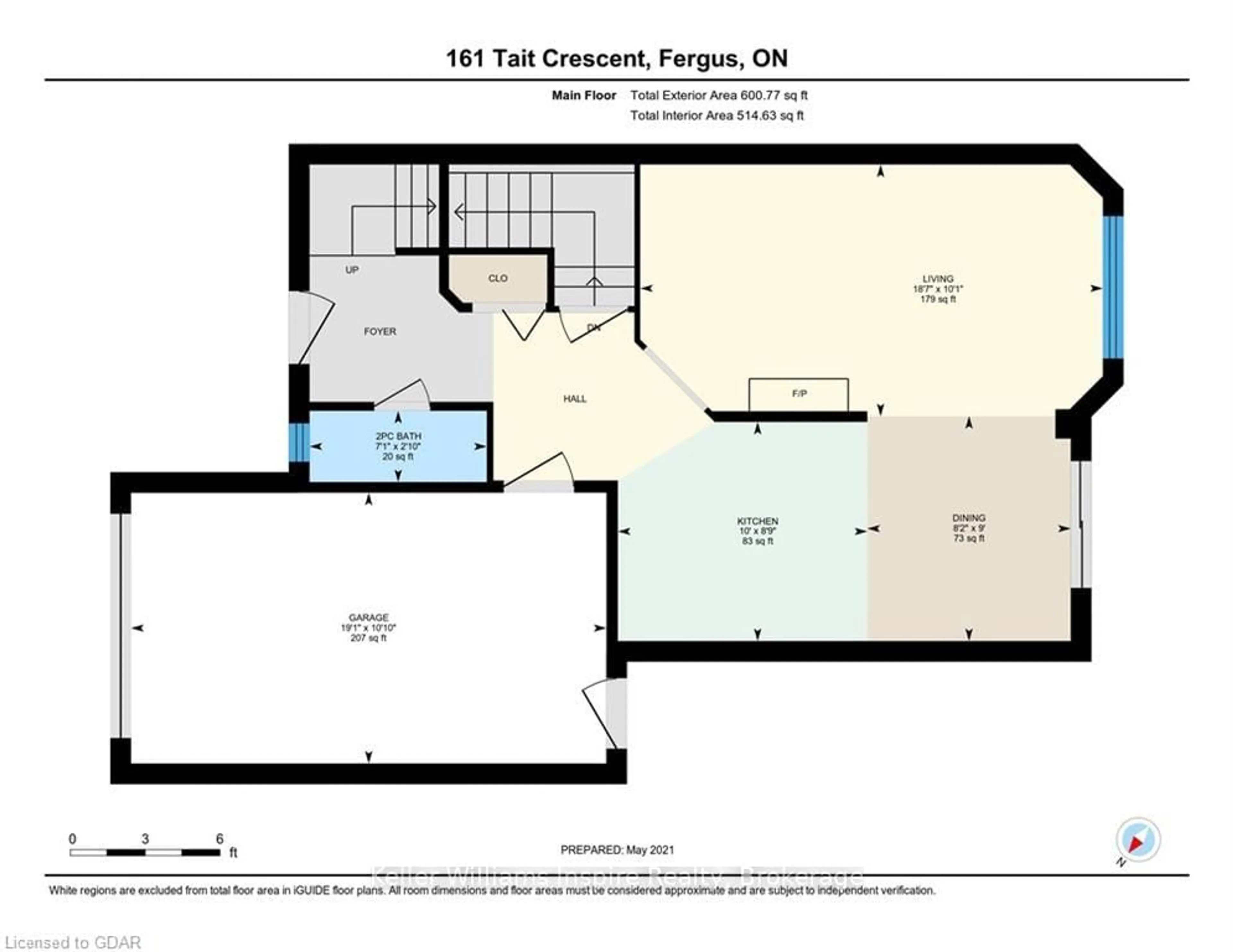 Floor plan for 161 TAIT Cres, Centre Wellington Ontario N1M 3P5