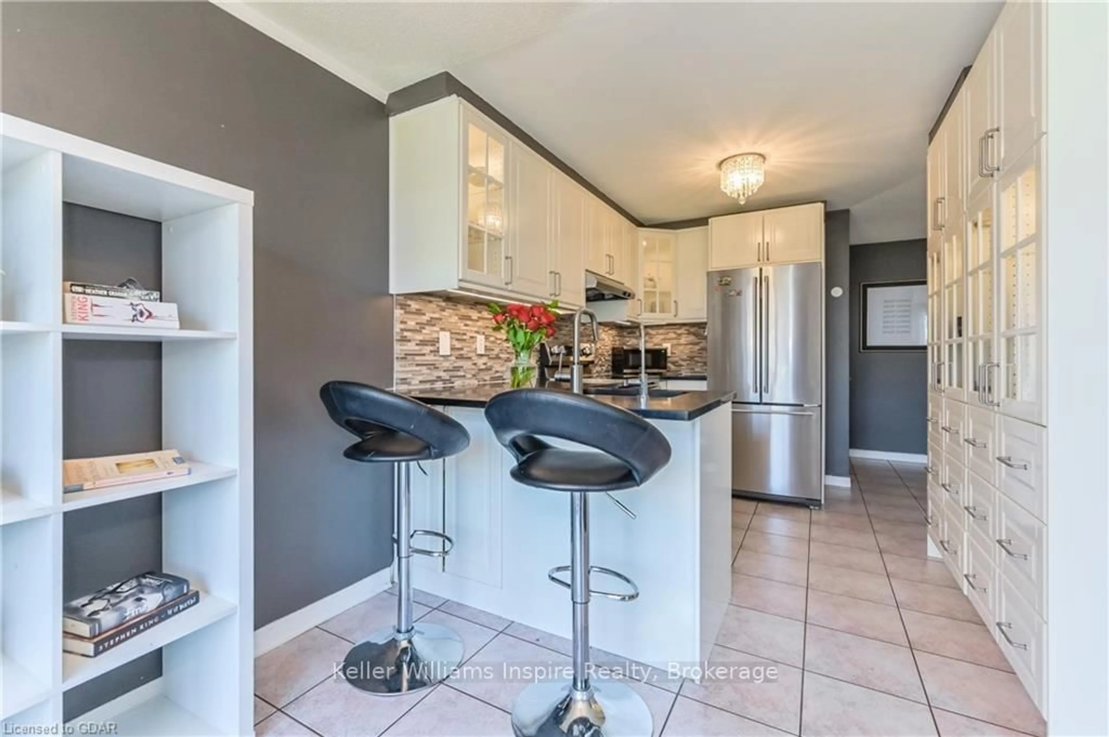 Open concept kitchen, ceramic/tile floor for 161 TAIT Cres, Centre Wellington Ontario N1M 3P5