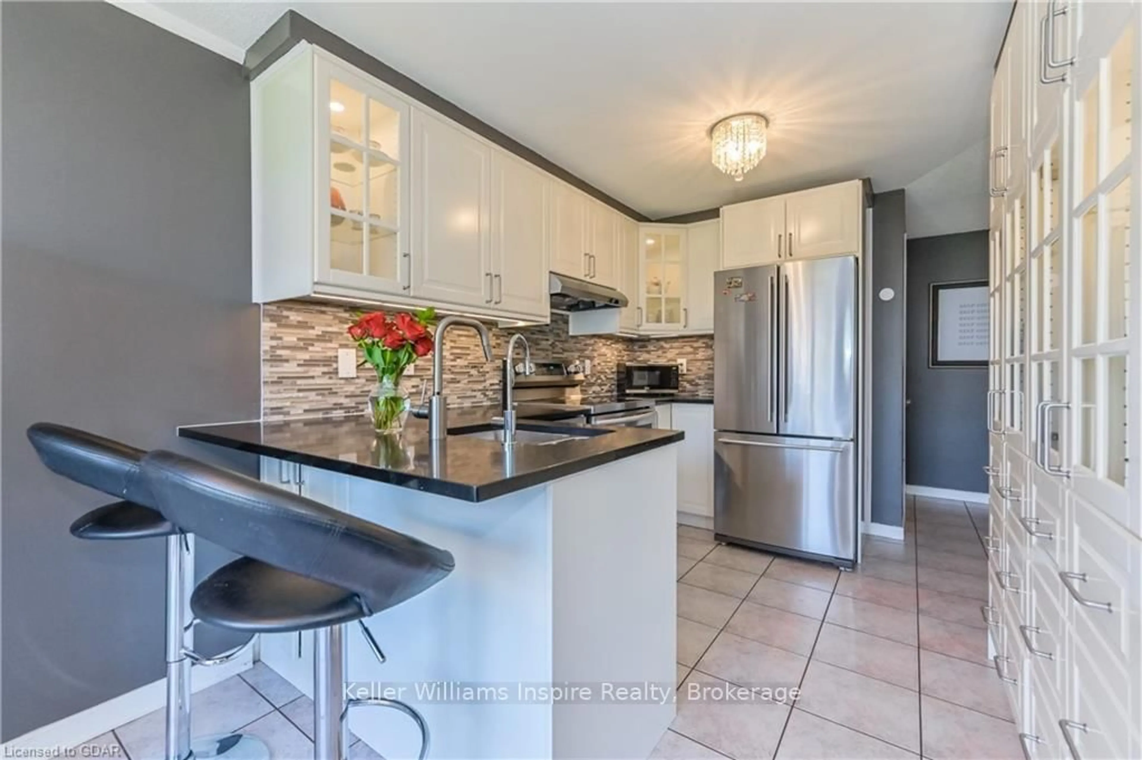 Open concept kitchen, ceramic/tile floor for 161 TAIT Cres, Centre Wellington Ontario N1M 3P5