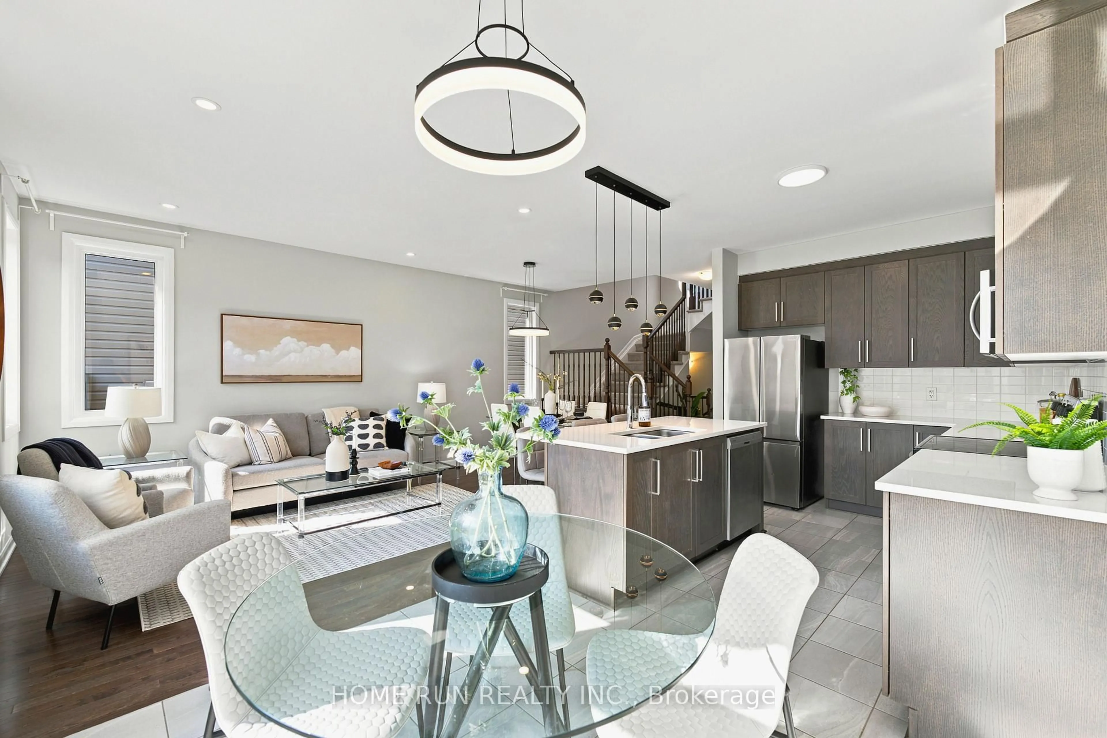 Open concept kitchen, ceramic/tile floor for 568 Lilith St, Ottawa Ontario K2J 6Z5
