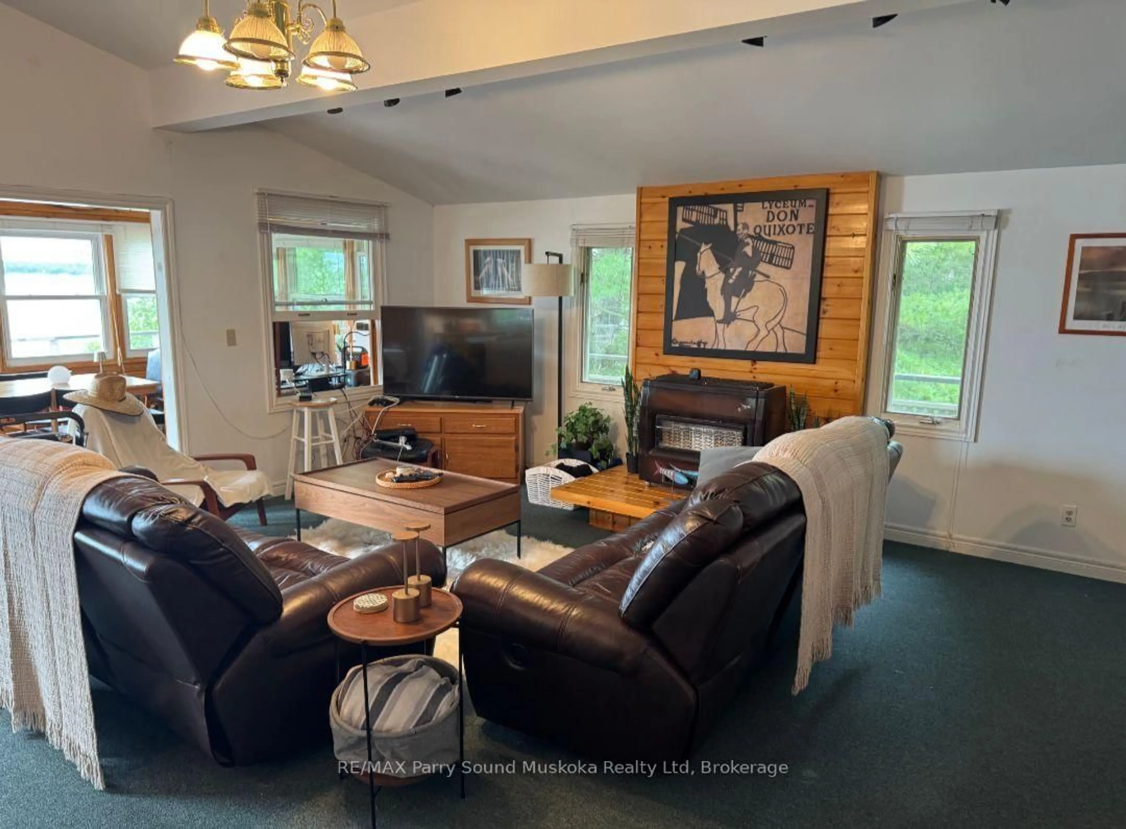 Living room with furniture, unknown for A60-17 Pentecost Island, The Archipelago Ontario P0G 1K0