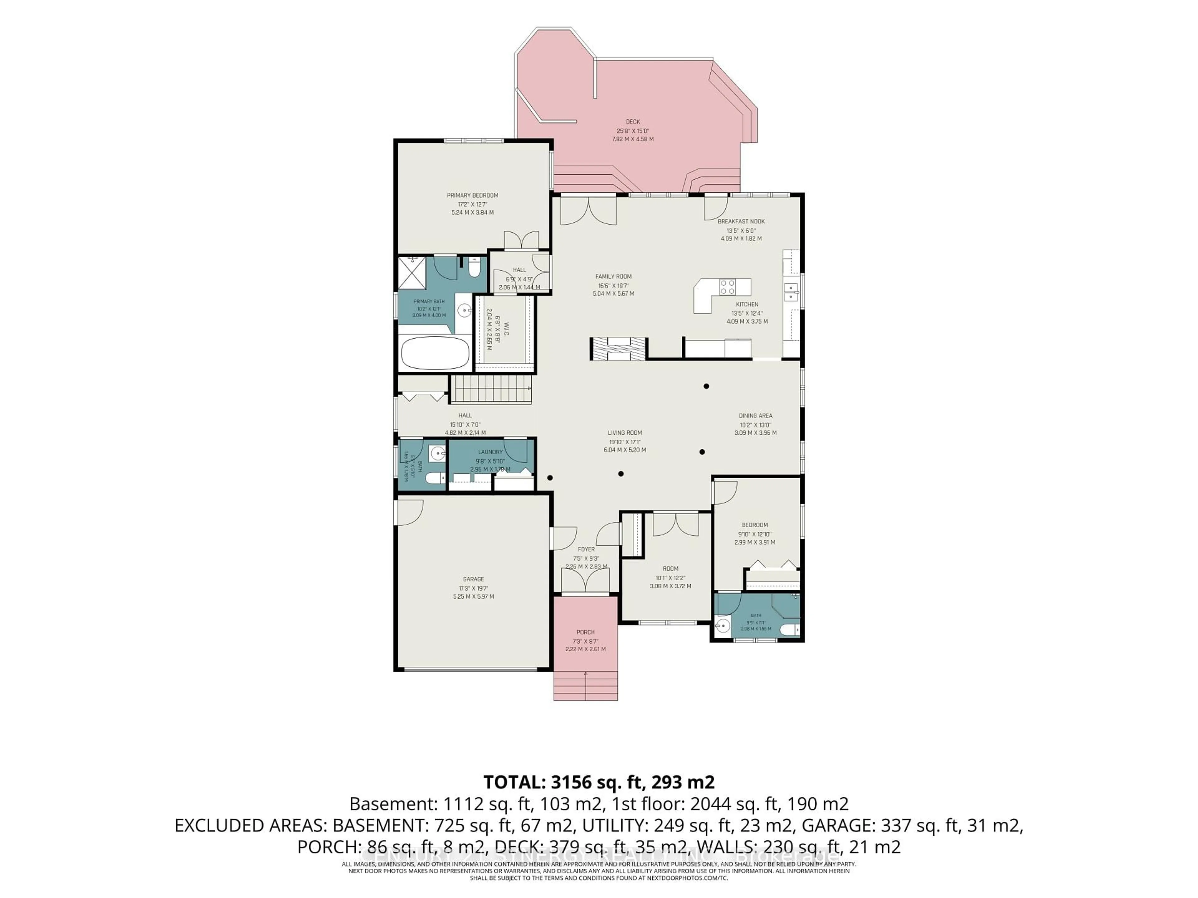 Floor plan for 17 Warnock Crt, Ottawa Ontario K1J 1H1