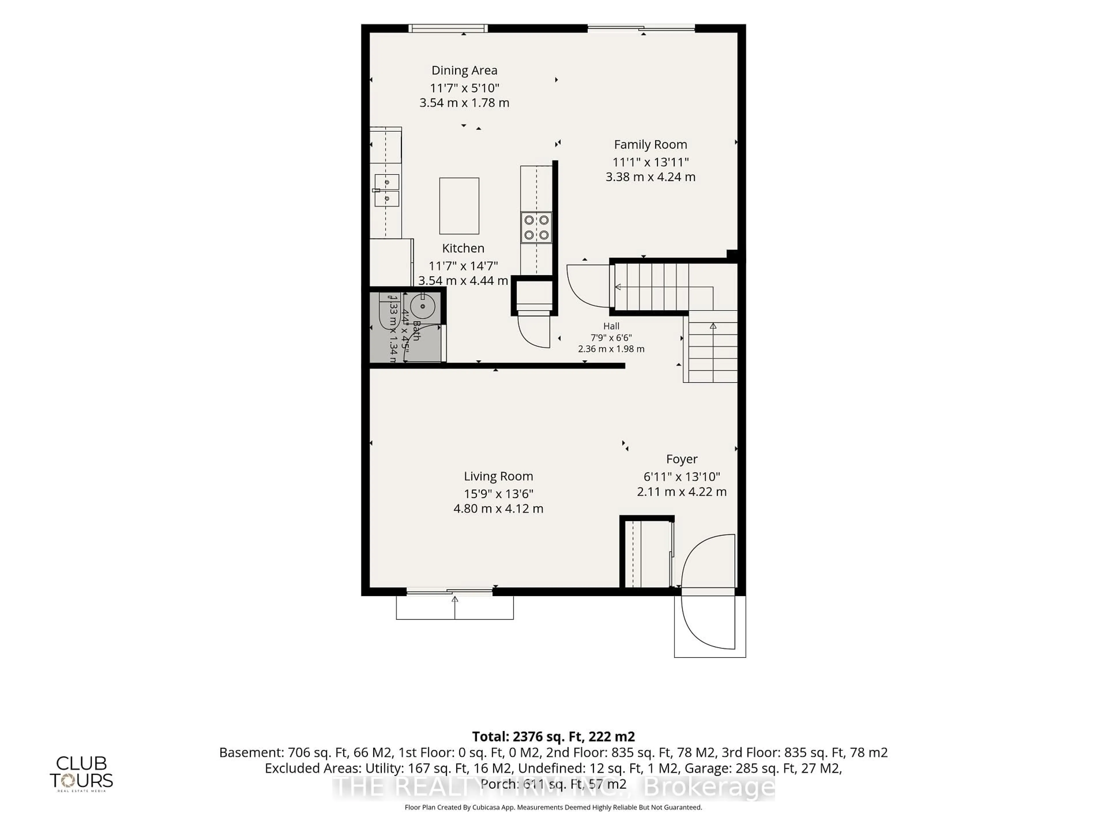 Floor plan for 905 Dalhousie Dr, London South Ontario N6K 1M8