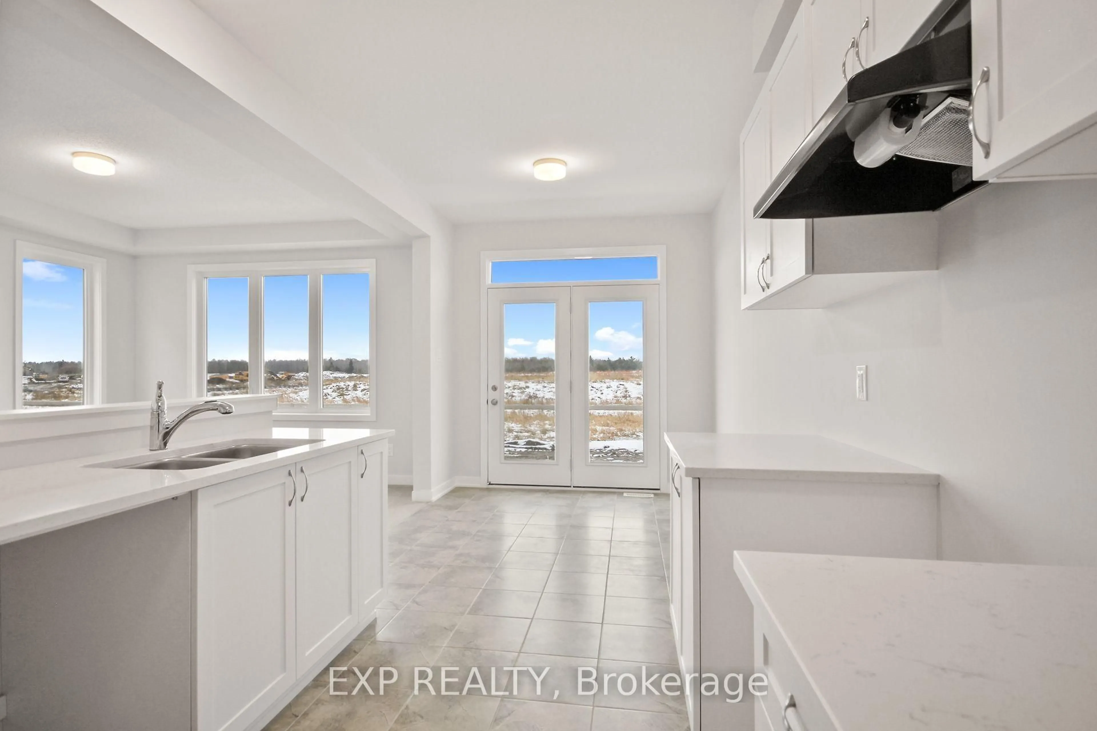 Open concept kitchen, ceramic/tile floor for Lot#3522 Codd's St, Ottawa Ontario K1K 5C2