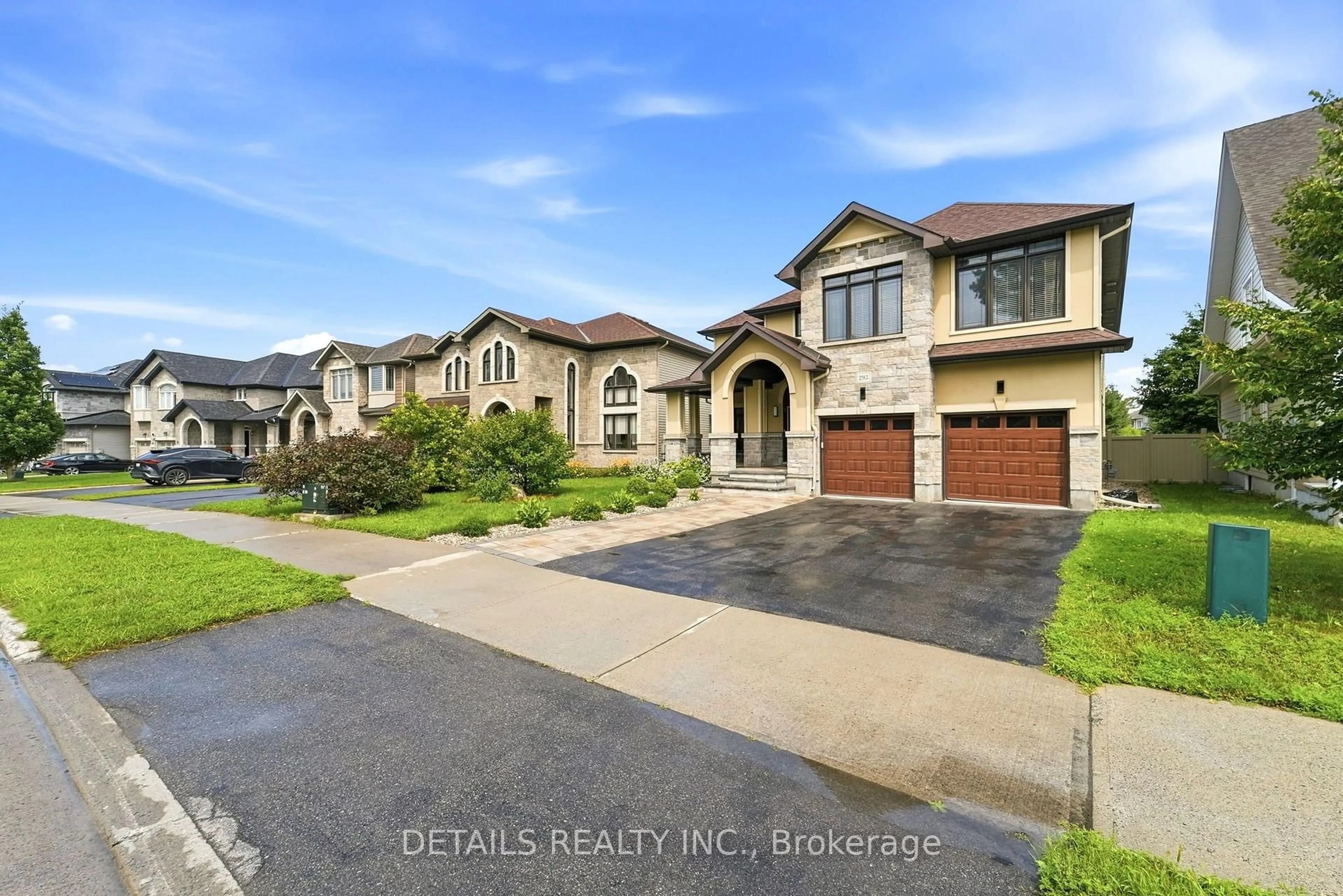 Home with brick exterior material, street for 293 Huntsville Dr, Ottawa Ontario K2T 0H1