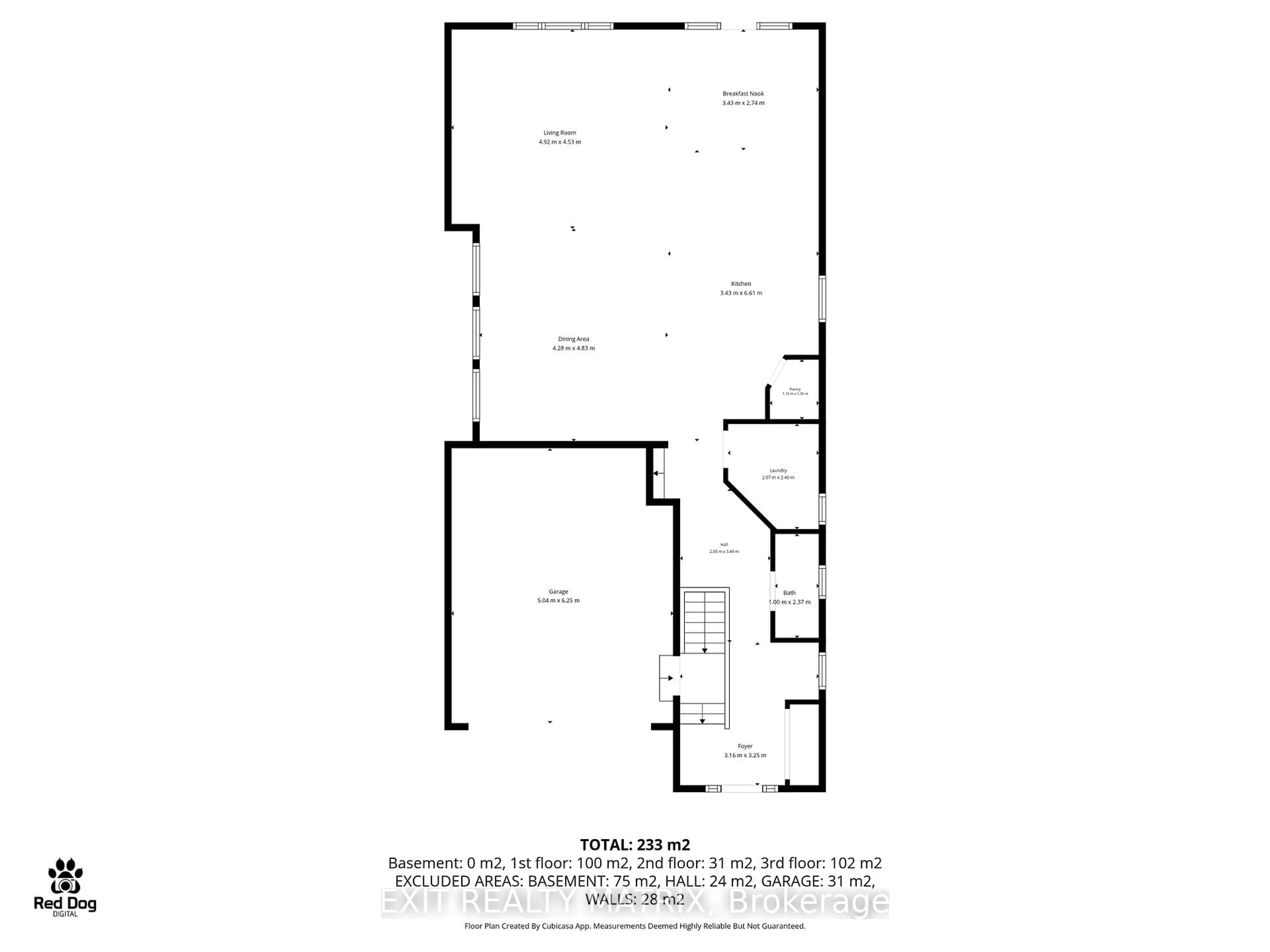 Floor plan for 865 Cologne St, Russell Ontario K0A 1W0
