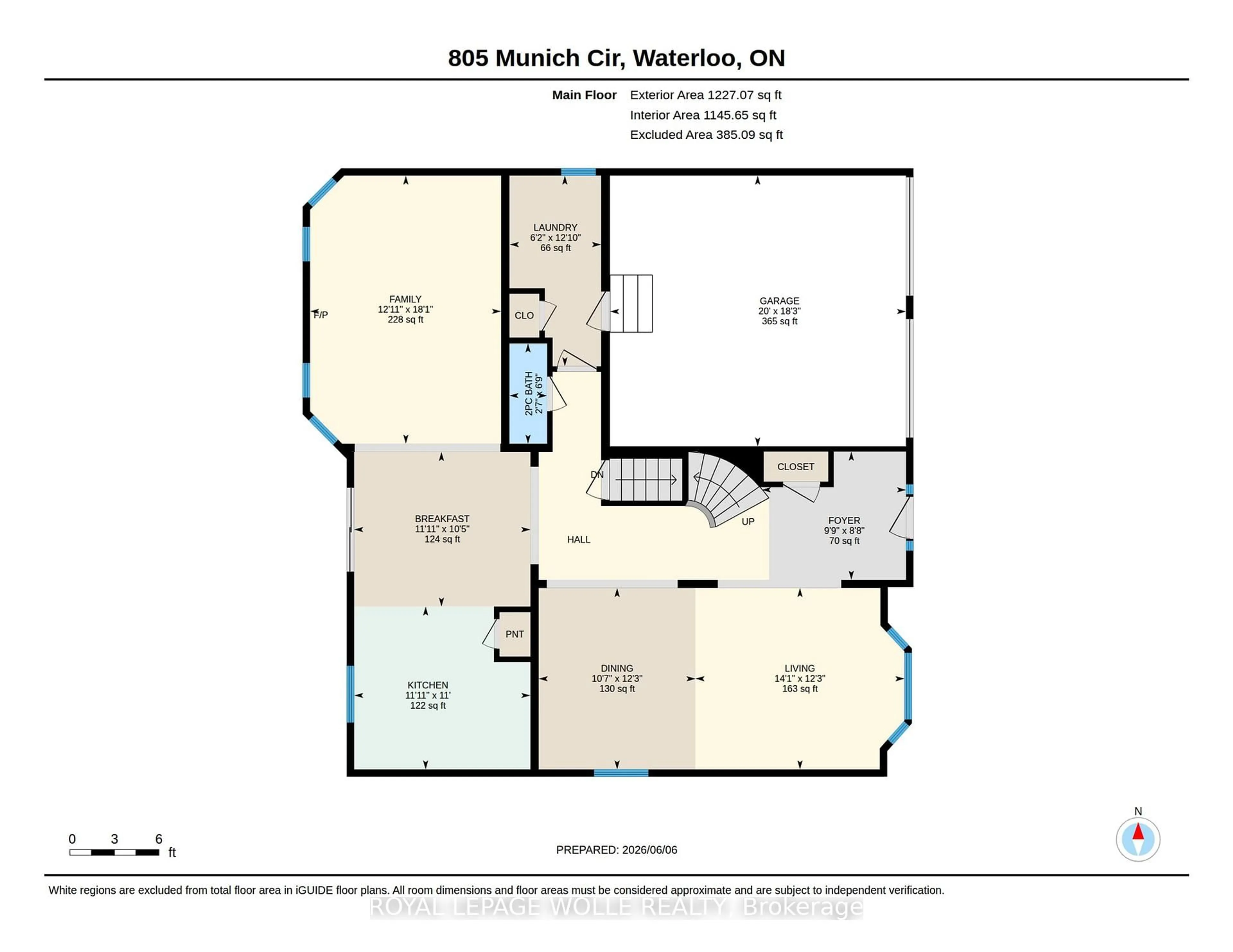 Floor plan for 805 Munich Circ, Waterloo Ontario N2V 2N5