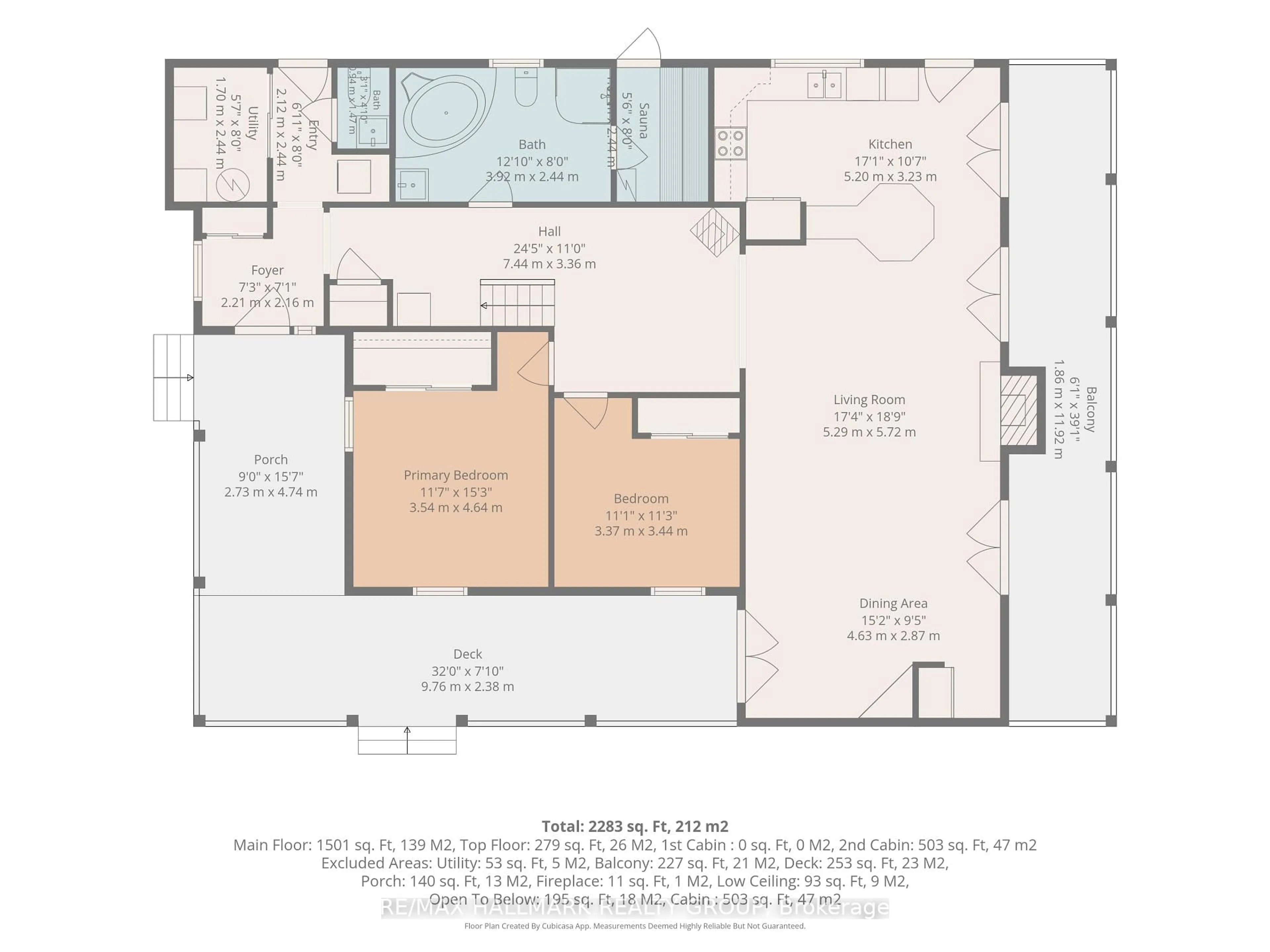 Floor plan for 261 Lacourse Lane, White Lake Ontario K0A 3L0