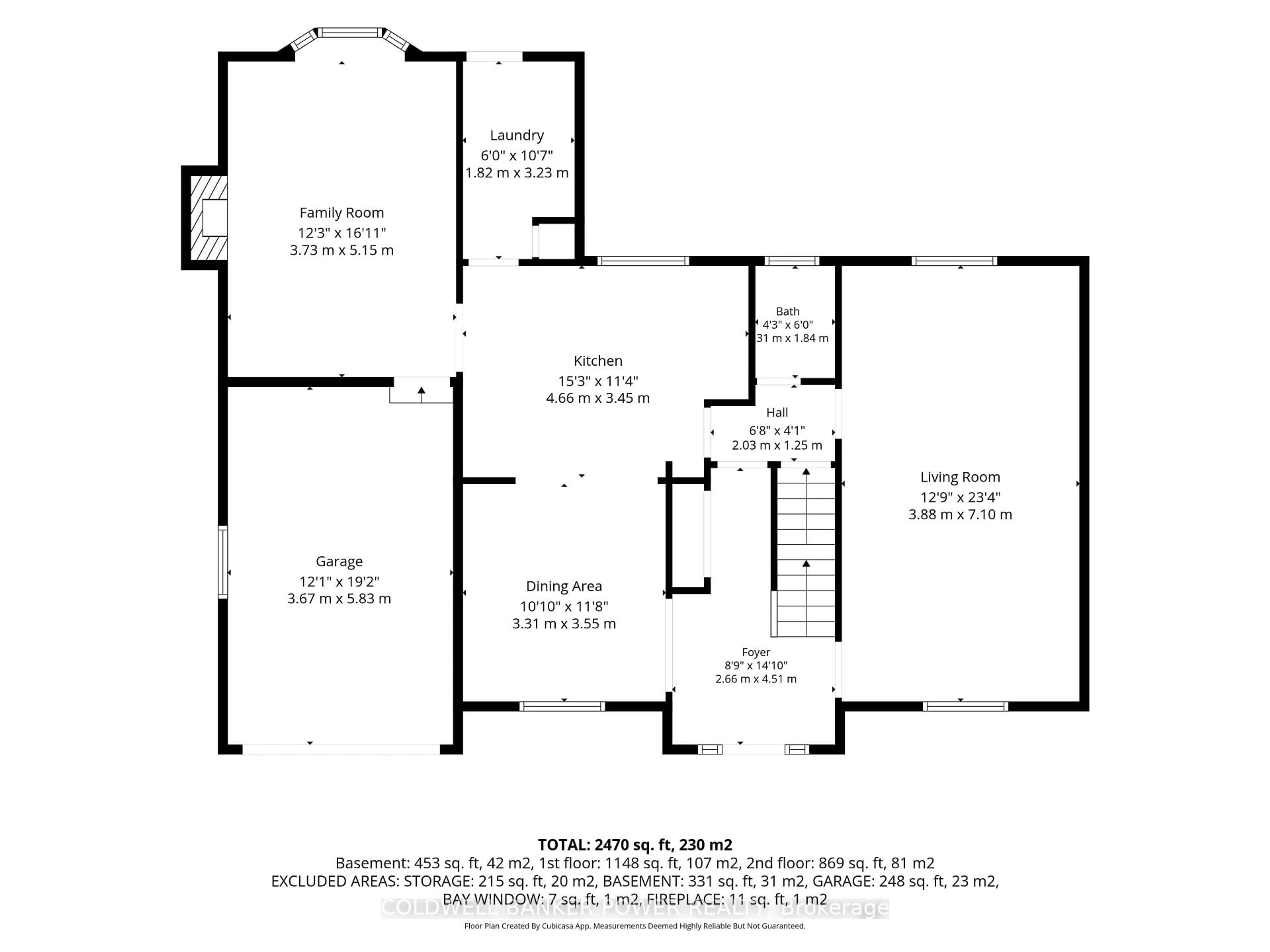 Floor plan for 76 Spencer Cres, London North Ontario N5X 2K6