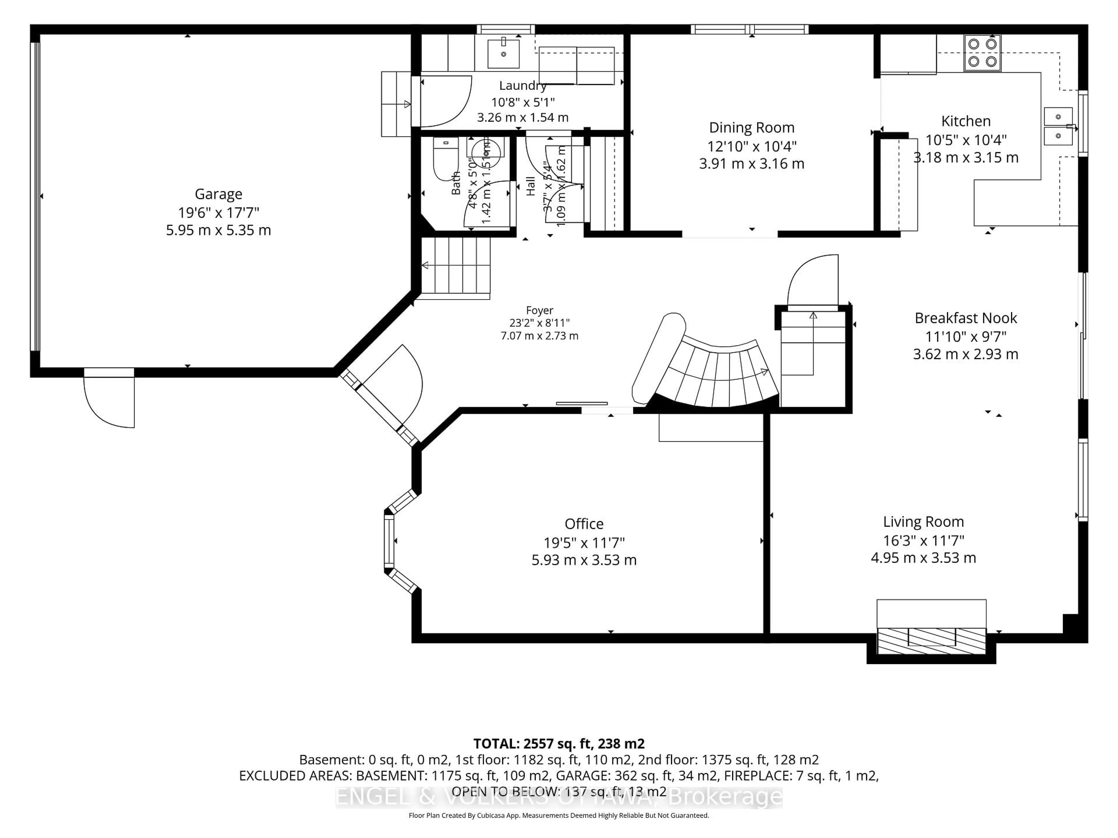 Floor plan for 1602 Proulx Dr, Ottawa Ontario K4A 1T5