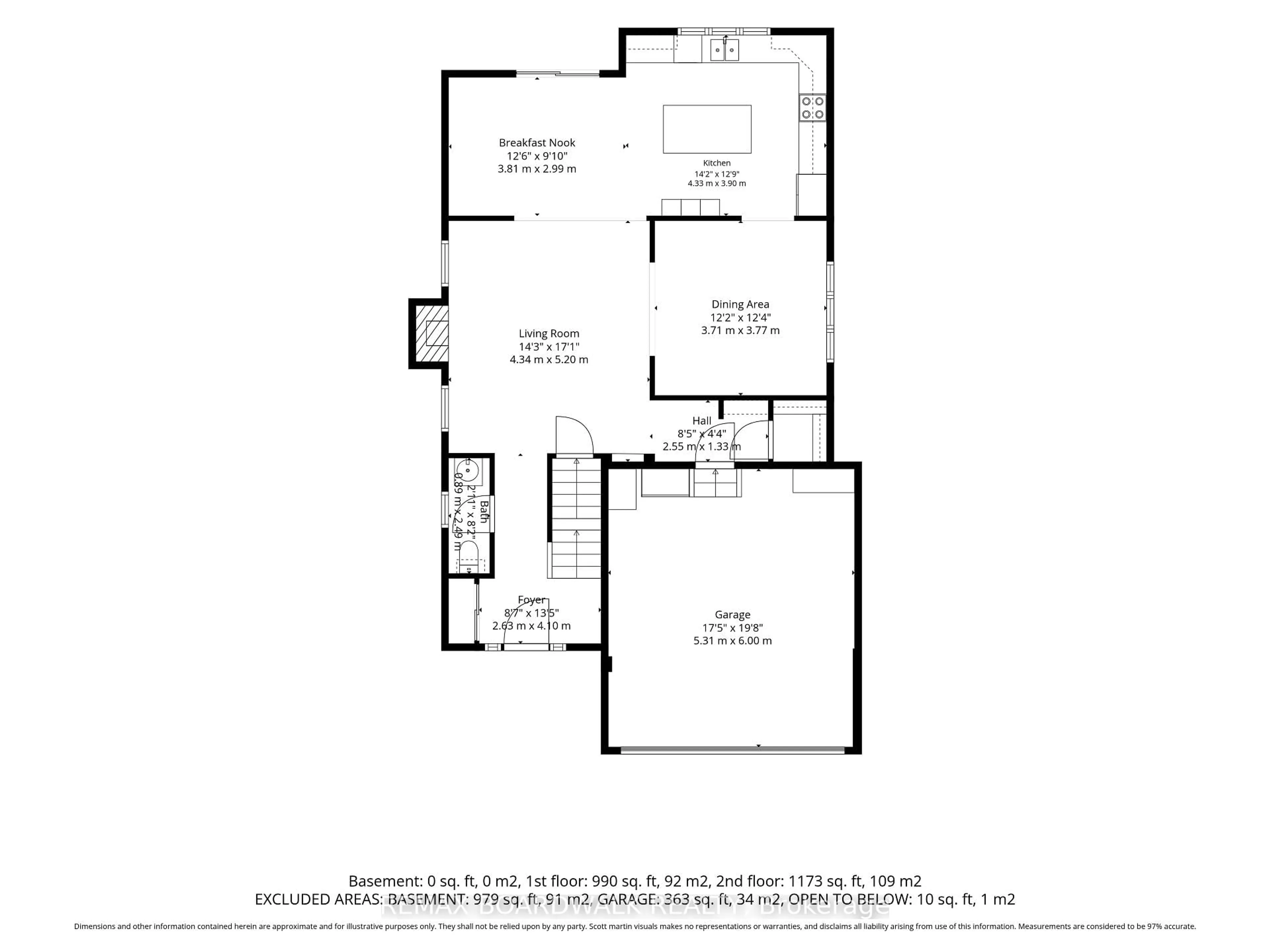 Floor plan for 355 Sweetclover Way, Ottawa Ontario K4A 1E6