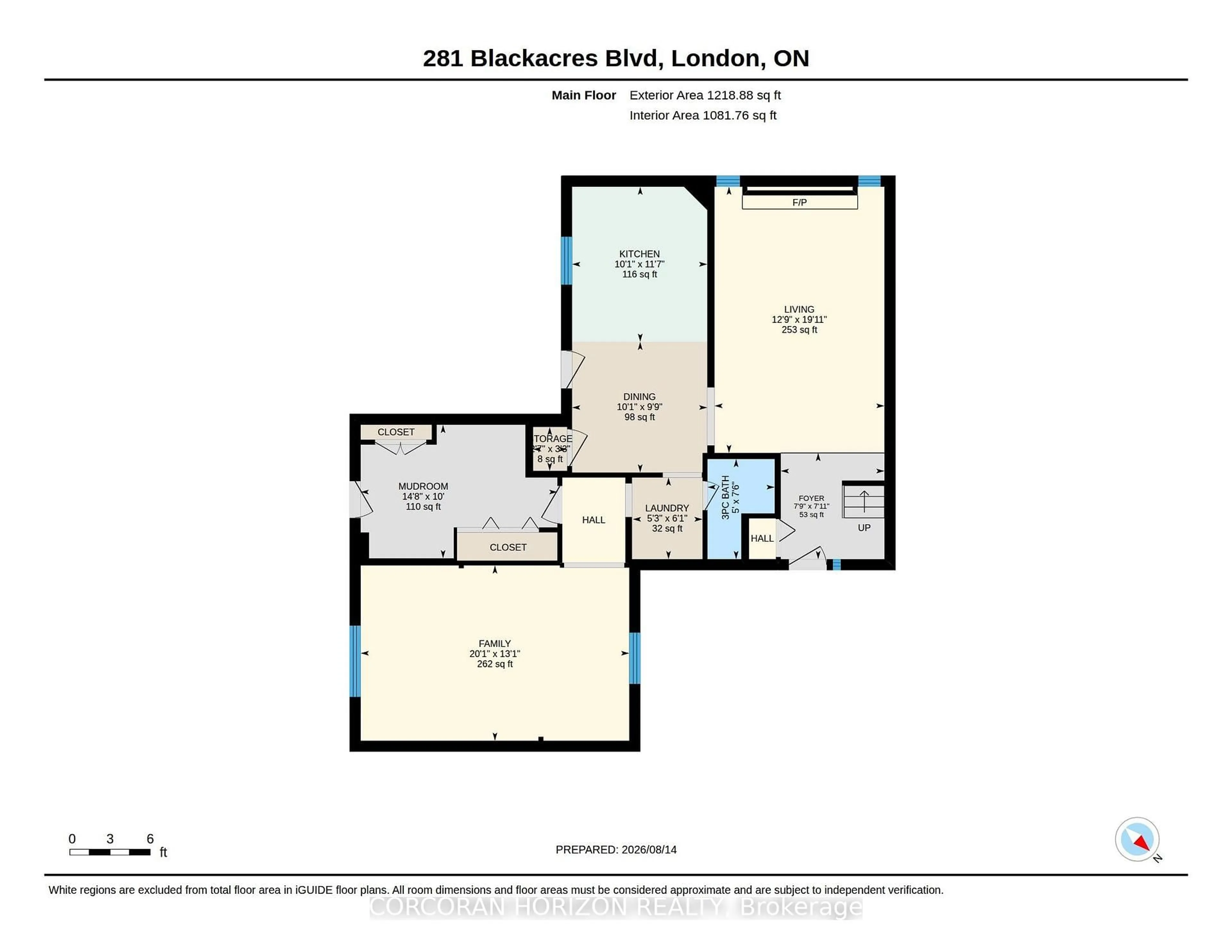 Floor plan for 281 Blackacres Blvd, London North Ontario N6G 2T9