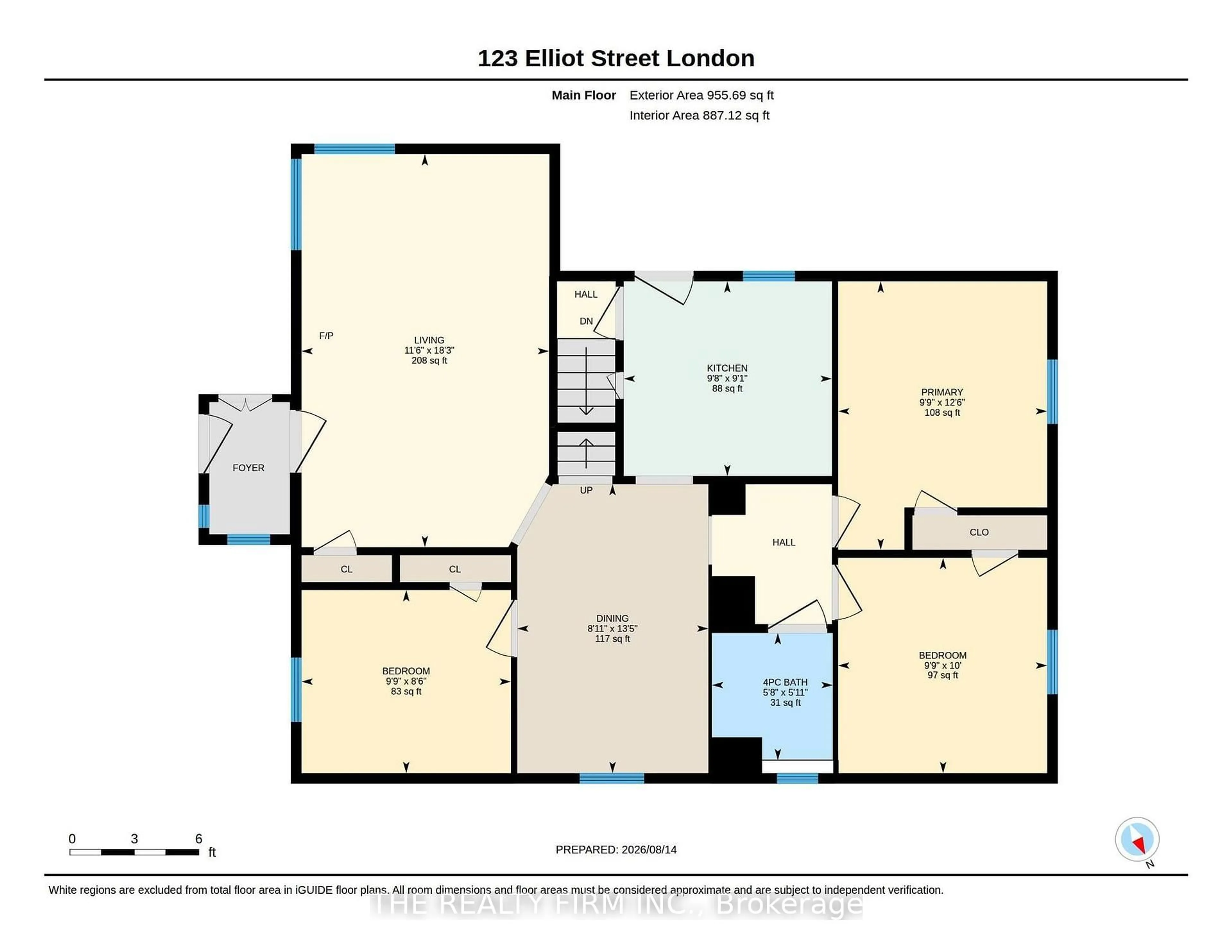 Floor plan for 123 Elliott St, London East Ontario N5Y 2E8