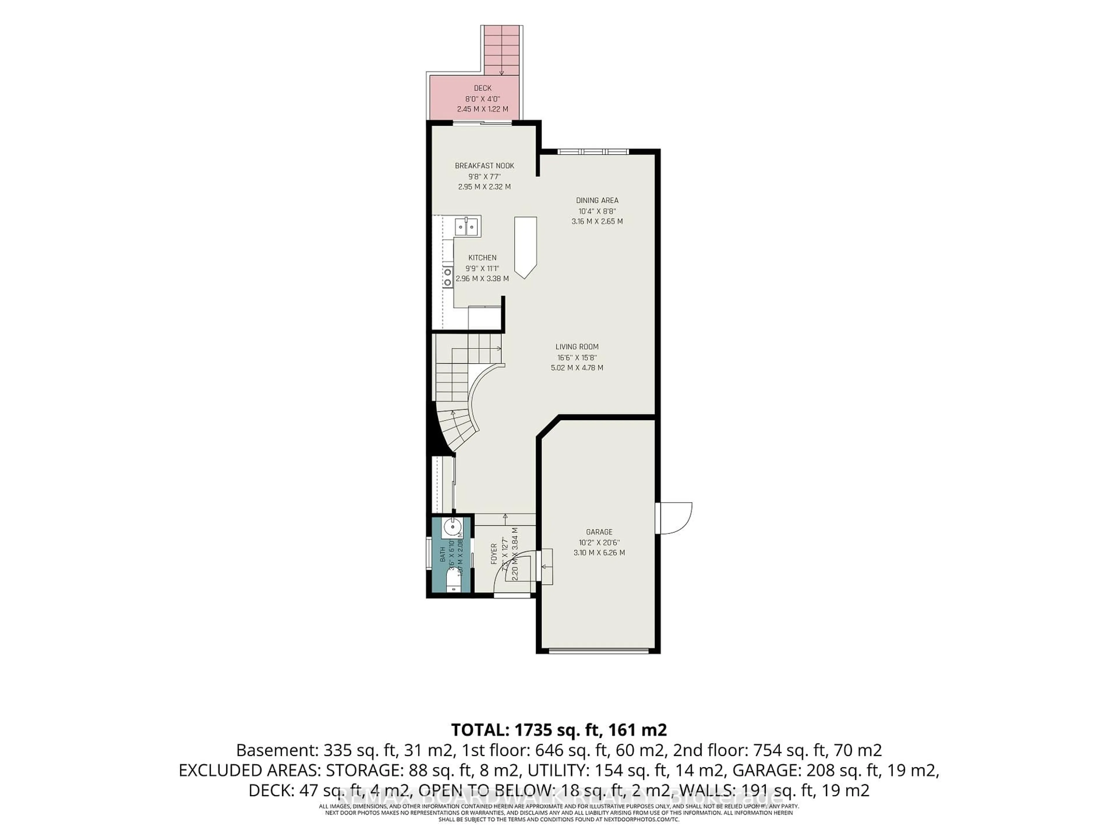 Floor plan for 132 Montmorency Way, Ottawa Ontario K4A 0J2