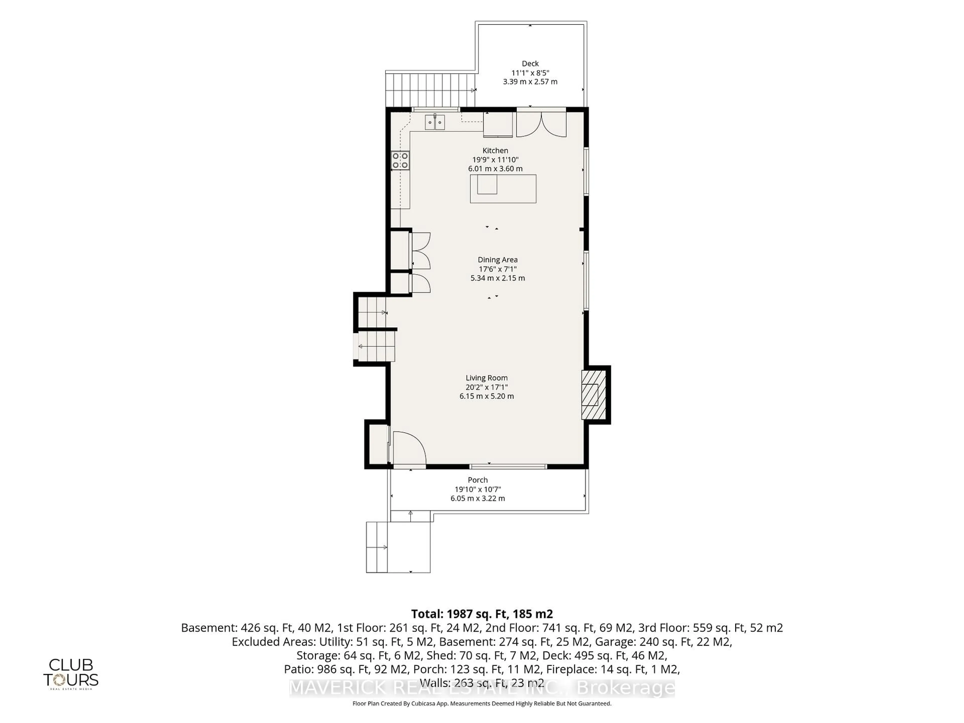 Floor plan for 653 Viscount Rd, London South Ontario N6J 2Y4