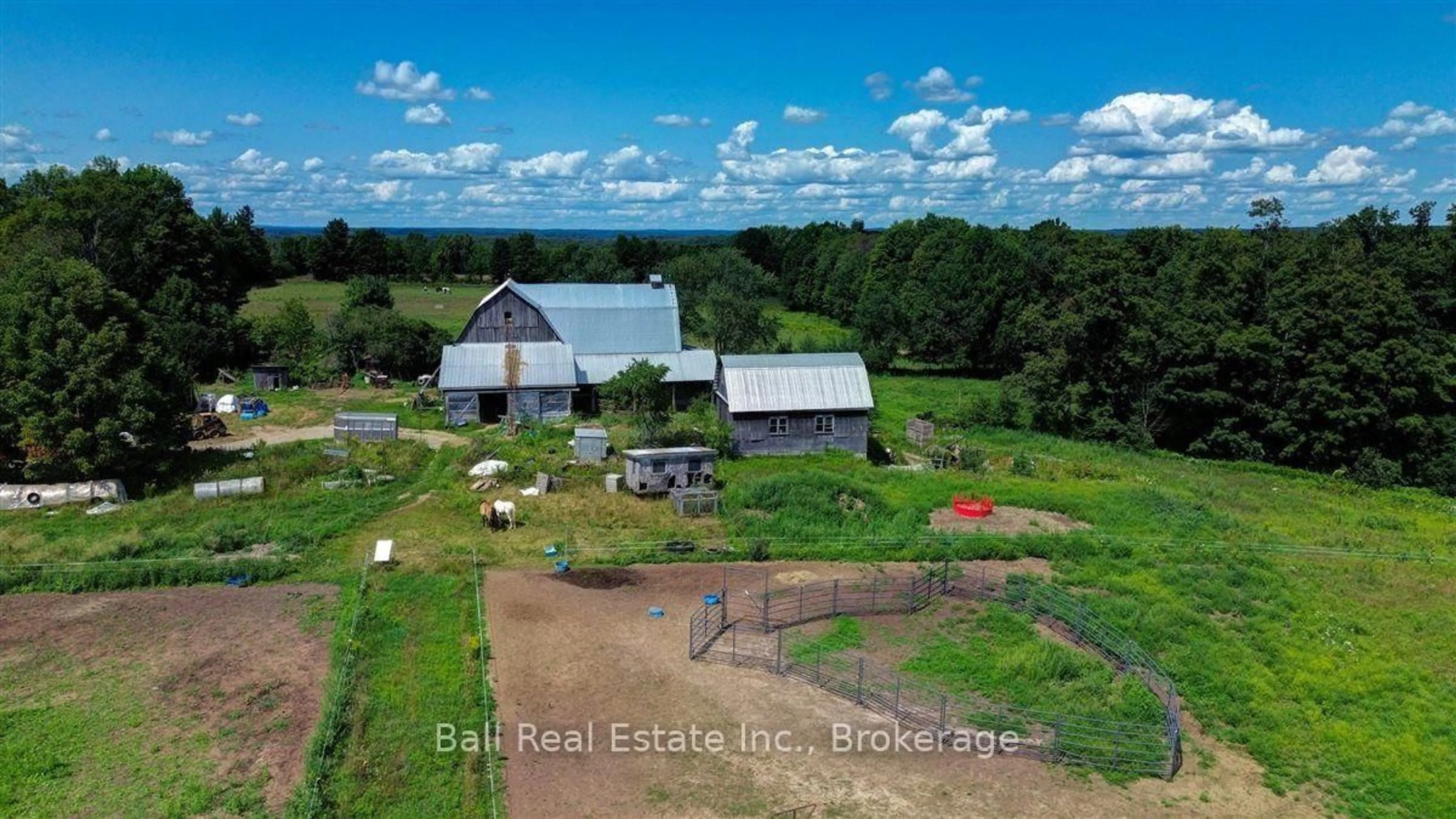 A pic from outside/outdoor area/front of a property/back of a property/a pic from drone, water/lake/river/ocean view for 1607 The Ridge Rd, Coe Hill Ontario K0L 1P0