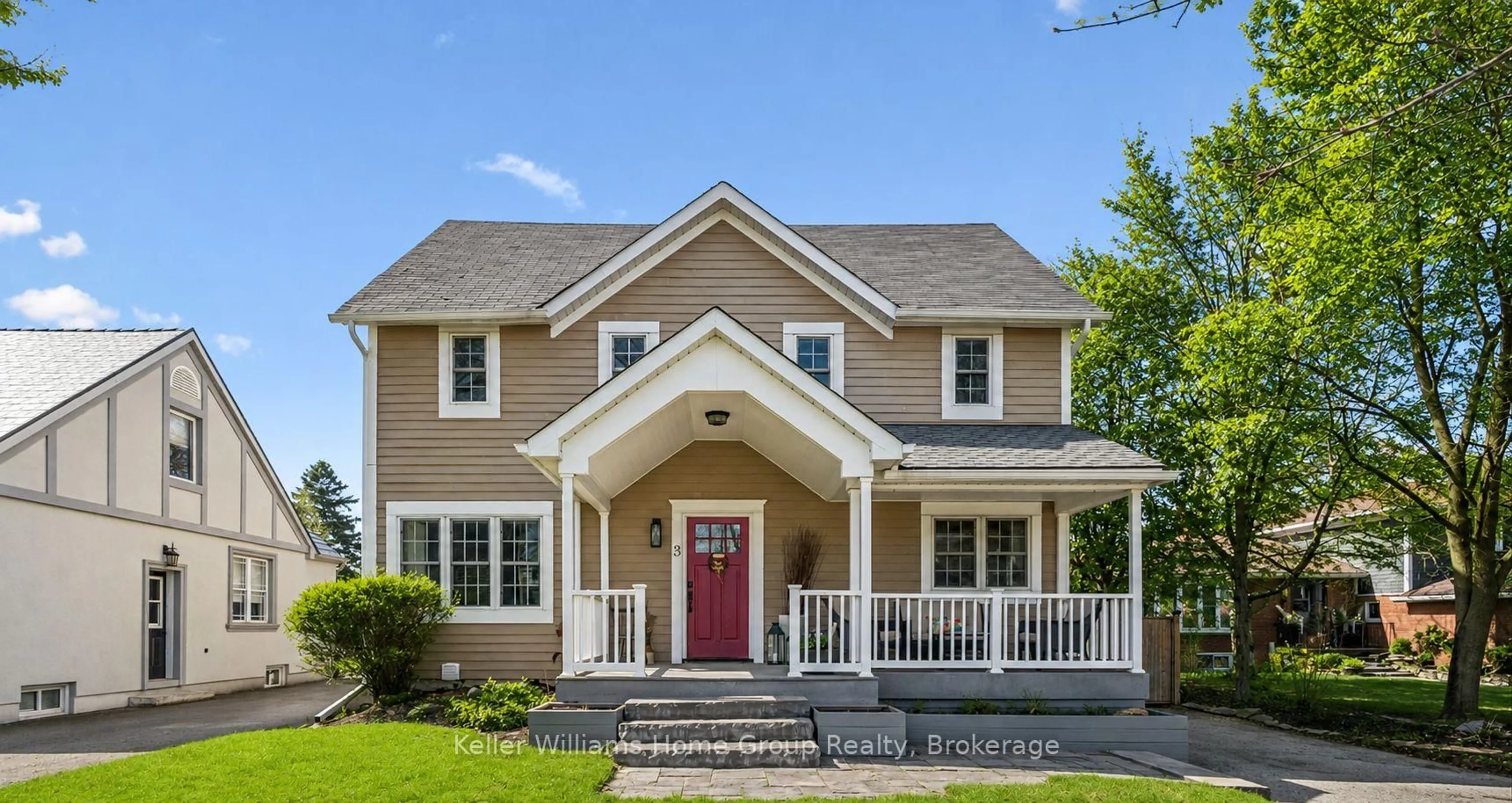 Home with vinyl exterior material, street for 3 Dundas St, Erin Ontario N0B 1T0