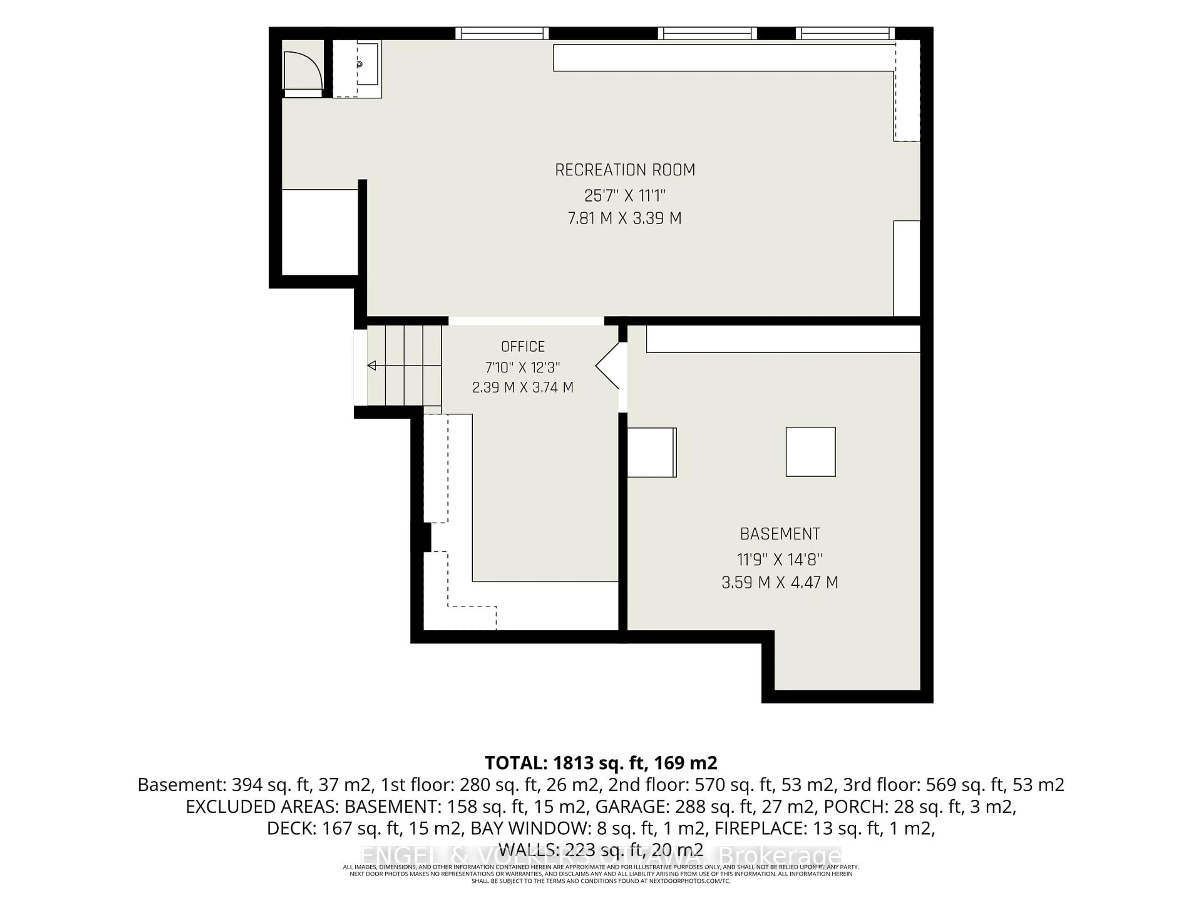 Floor plan for 2715 Colman St, Ottawa Ontario K1V 8J8