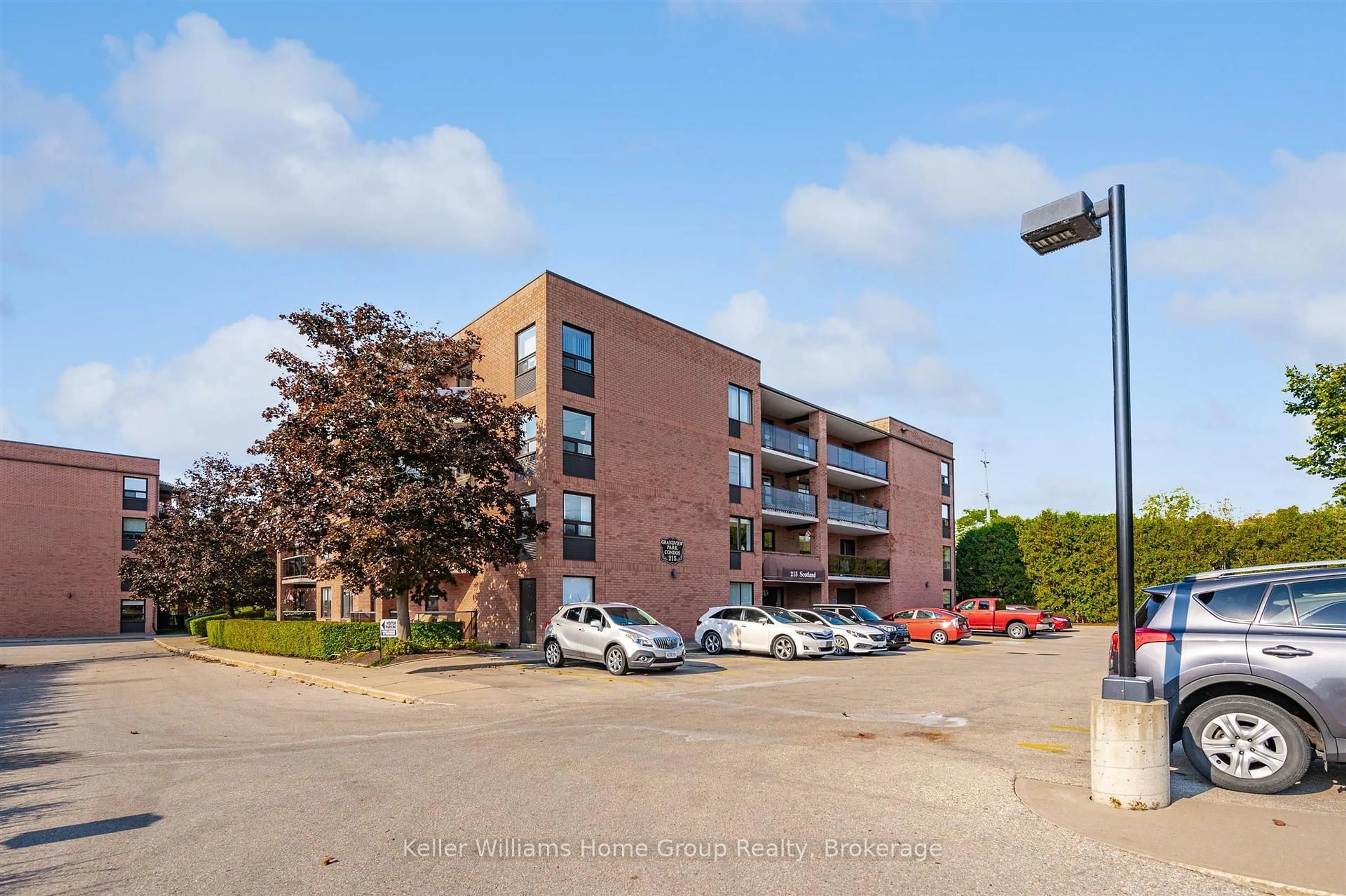 A pic from outside/outdoor area/front of a property/back of a property/a pic from drone, building for 215 Scotland St #405, Centre Wellington Ontario N1M 3T3