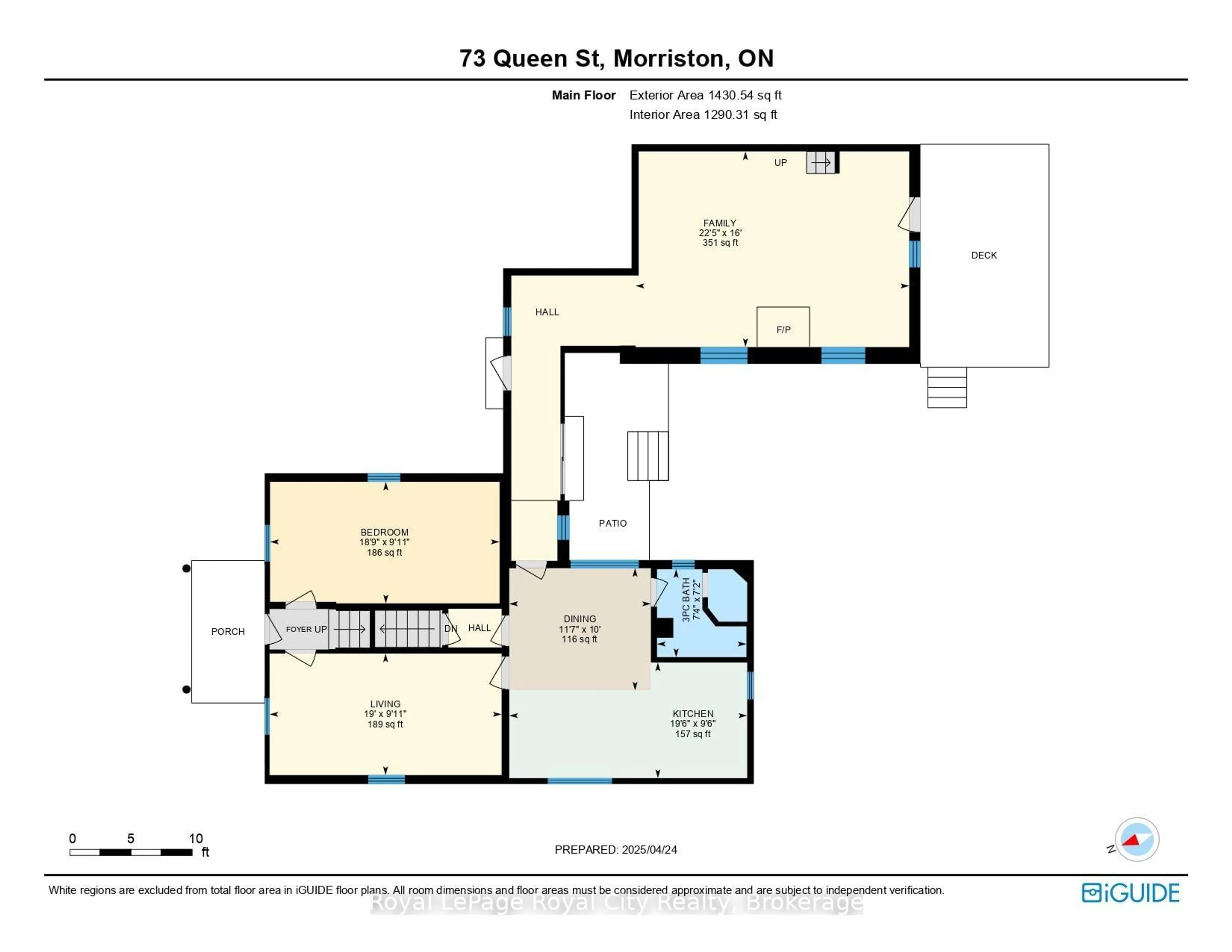 Floor plan for 73 Queen St, Puslinch Ontario N0B 2C0