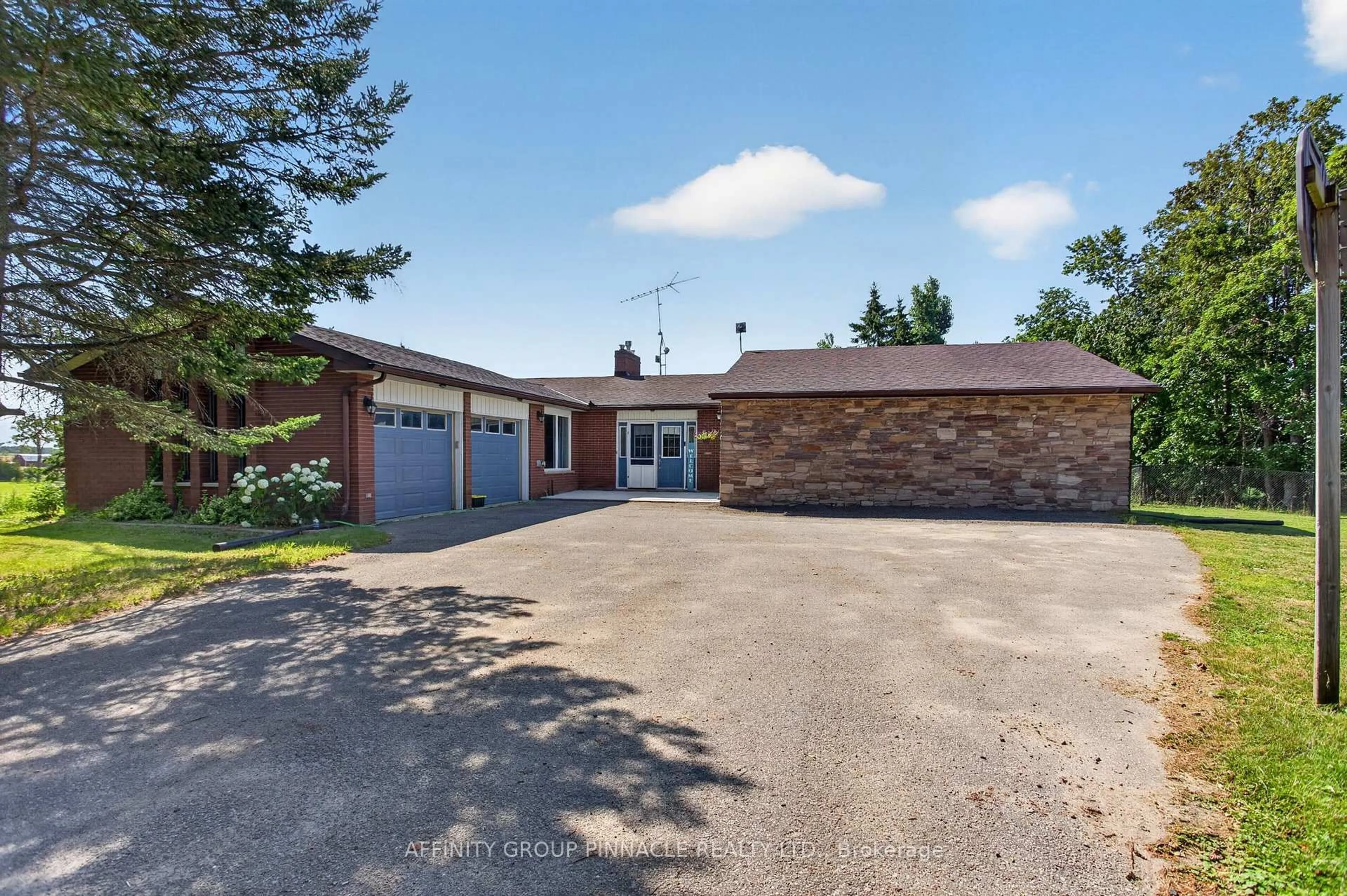 A pic from outside/outdoor area/front of a property/back of a property/a pic from drone, street for 1140 Farmstead Rd, Kawartha Lakes Ontario K0M 2M0