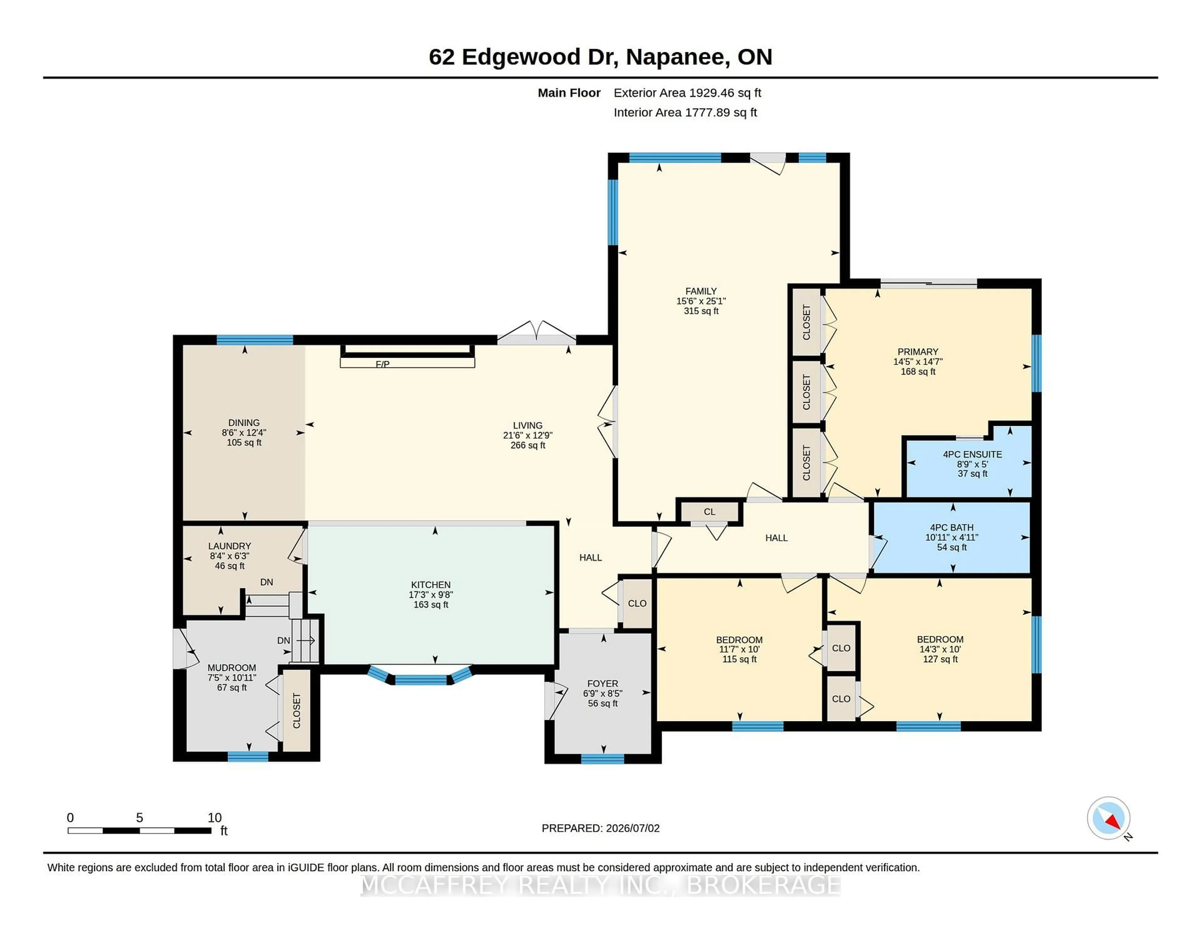Floor plan for 62 Edgewood Dr, Greater Napanee Ontario K7R 3K4
