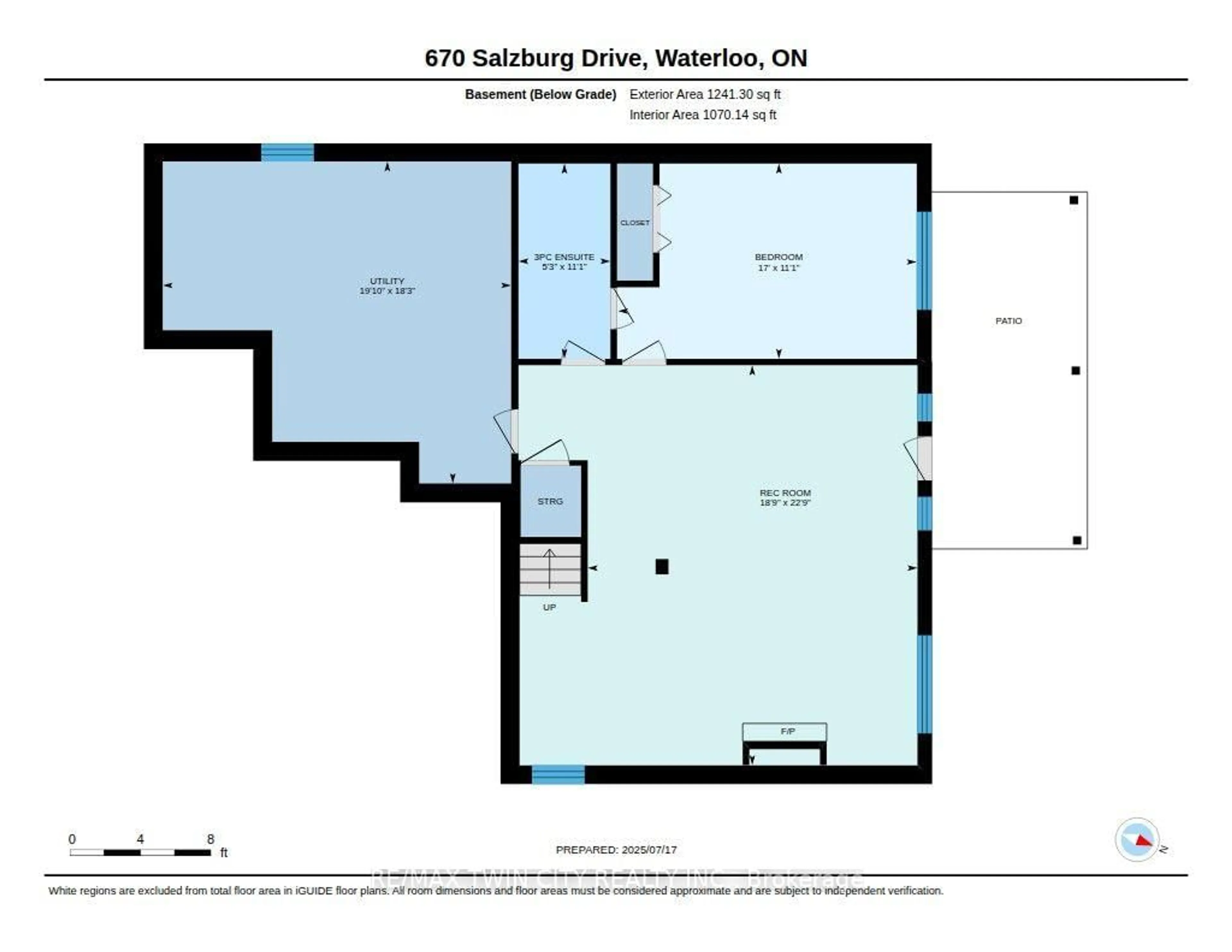 Floor plan for 670 Salzburg Dr, Waterloo Ontario N2V 2N8