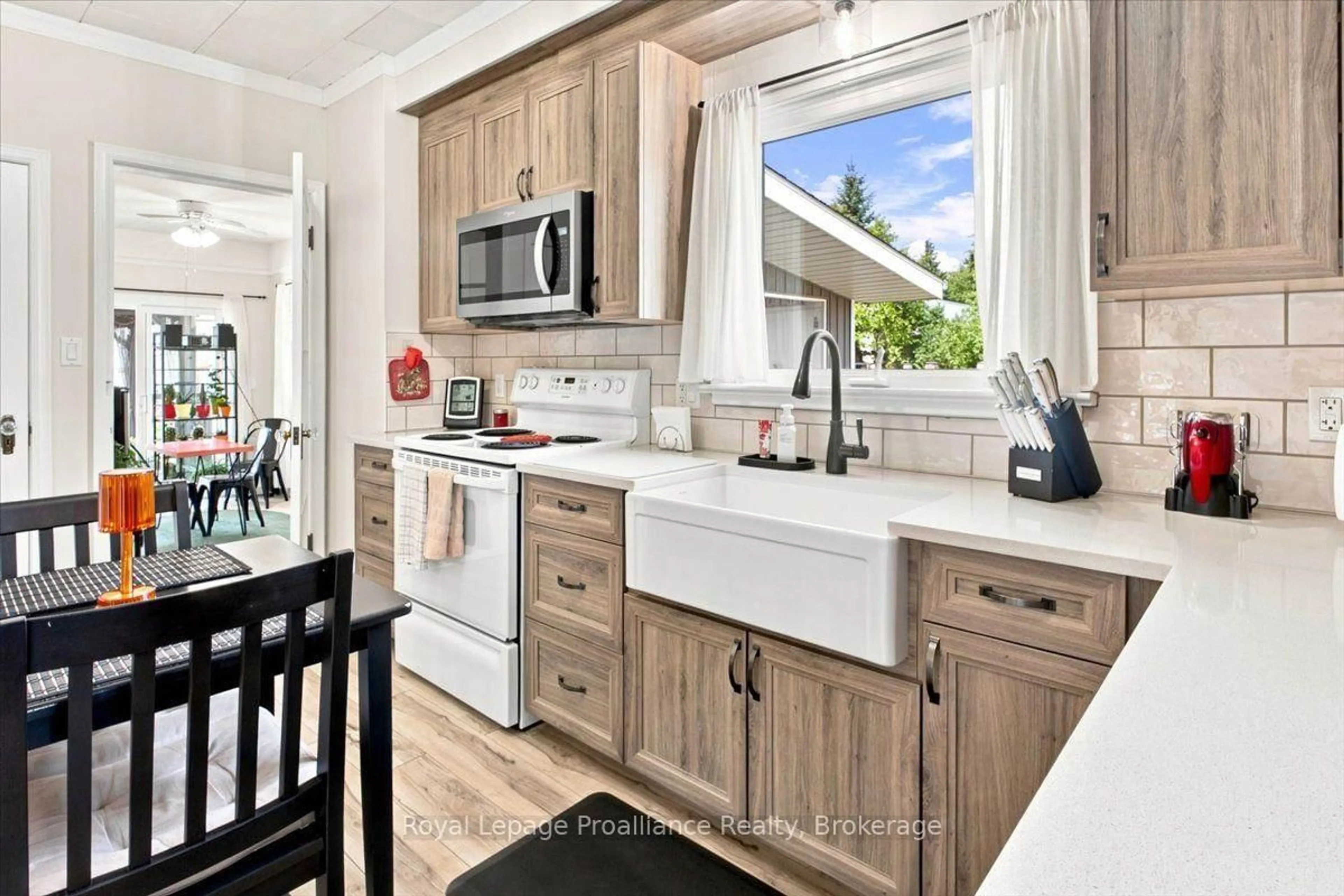 Open concept kitchen, ceramic/tile floor for 14 Victoria St, Tweed Ontario K0K 3J0