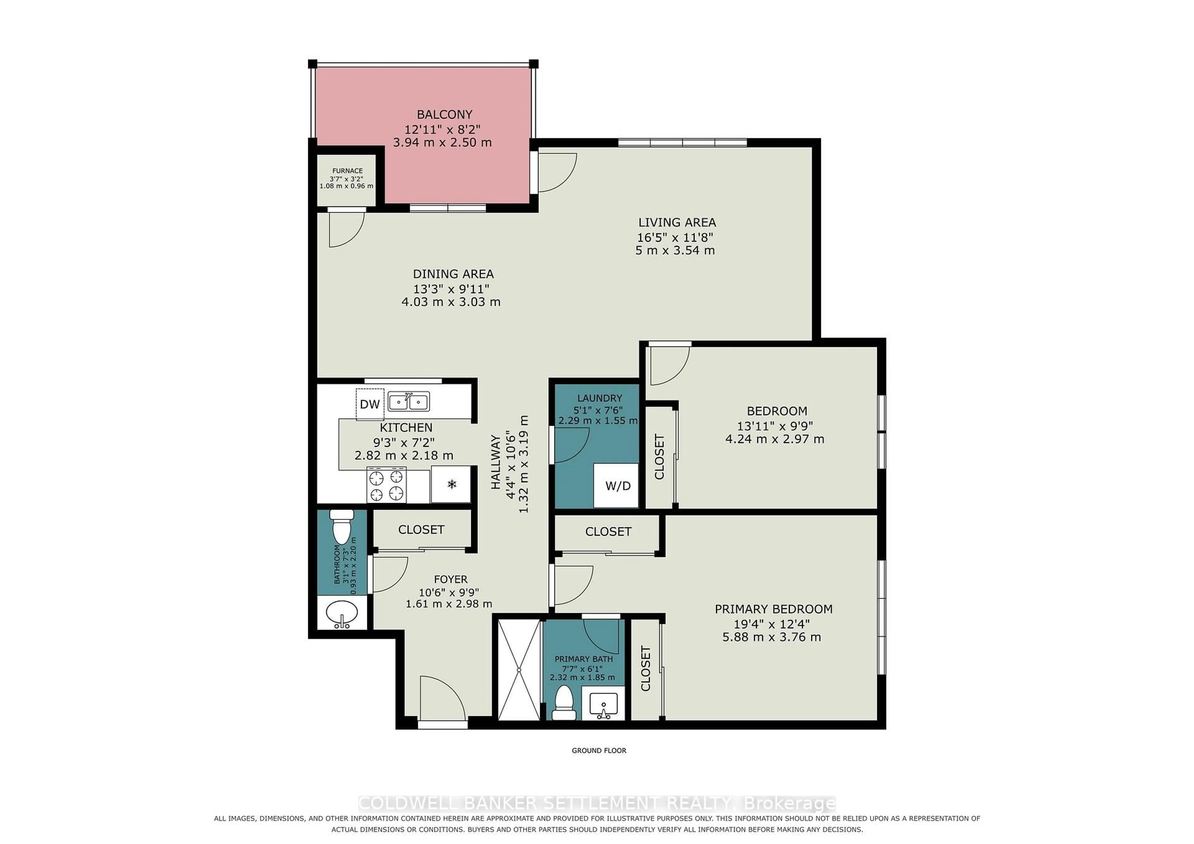 Floor plan for 103 North St #301, Perth Ontario K7H 3P3