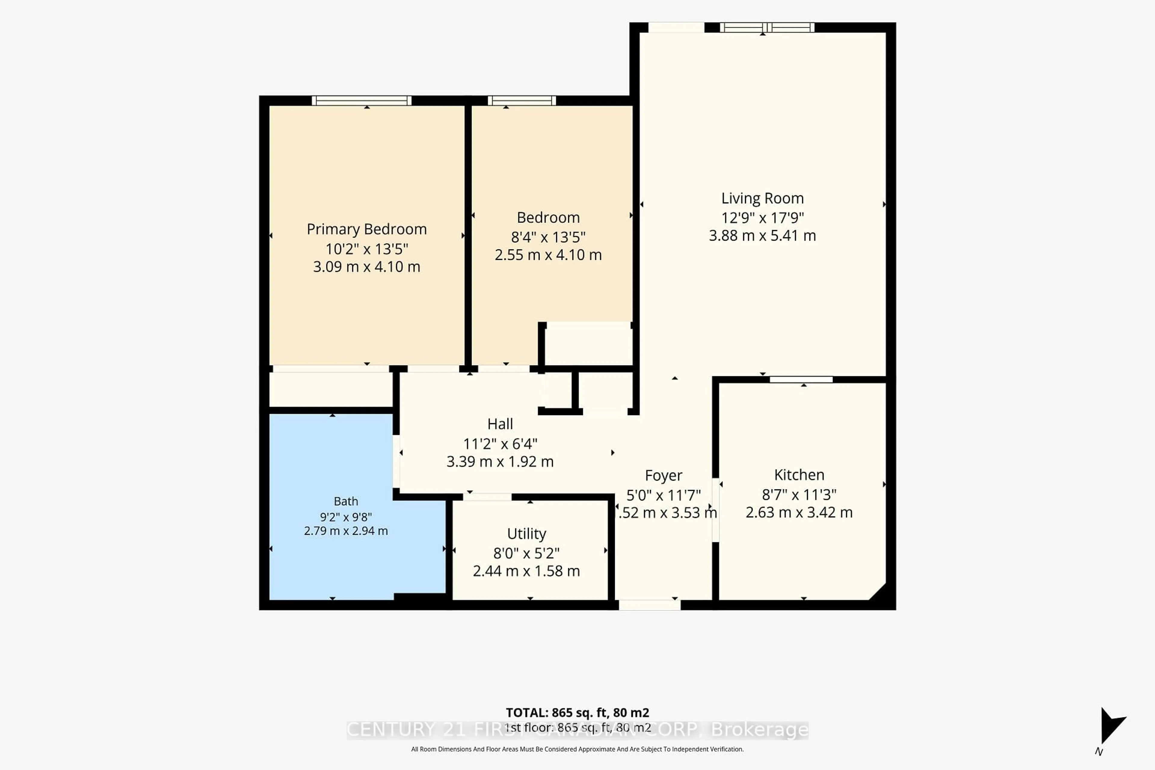Floor plan for 511 Gainsborough Rd #307, London North Ontario N6G 4Z5