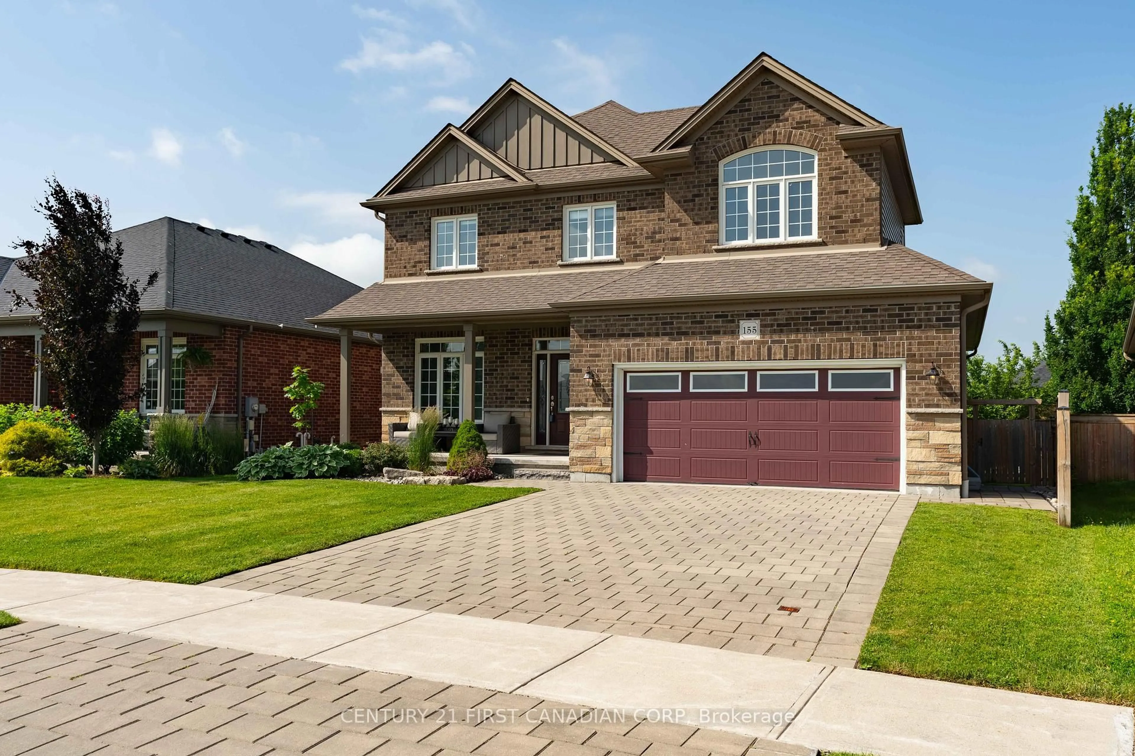 Home with brick exterior material, street for 155 Spencer Ave, Lucan Biddulph Ontario N0M 2J0