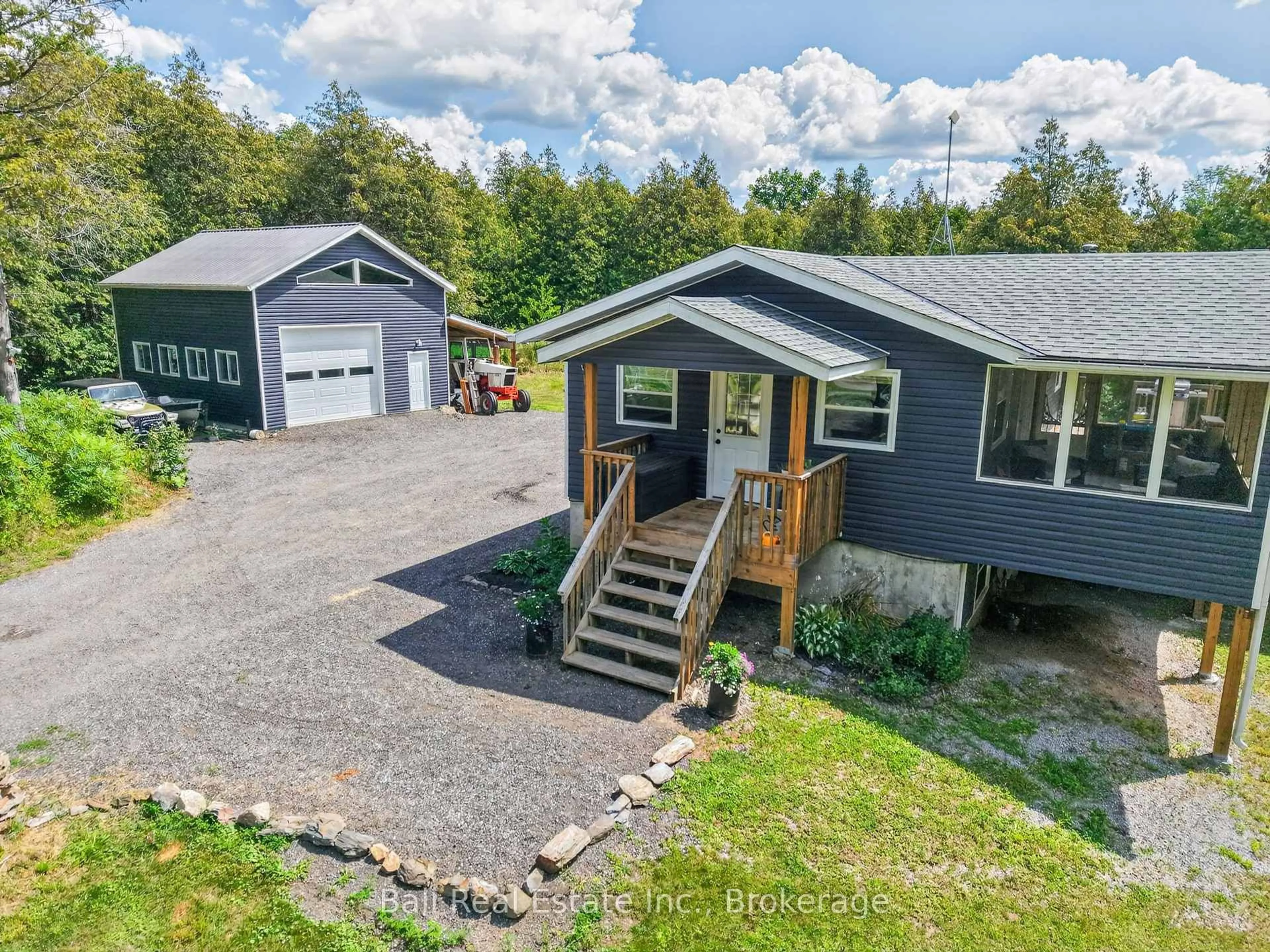 A pic from outside/outdoor area/front of a property/back of a property/a pic from drone, unknown for 3510 Deloro Rd, Madoc Ontario K0K 1Y0