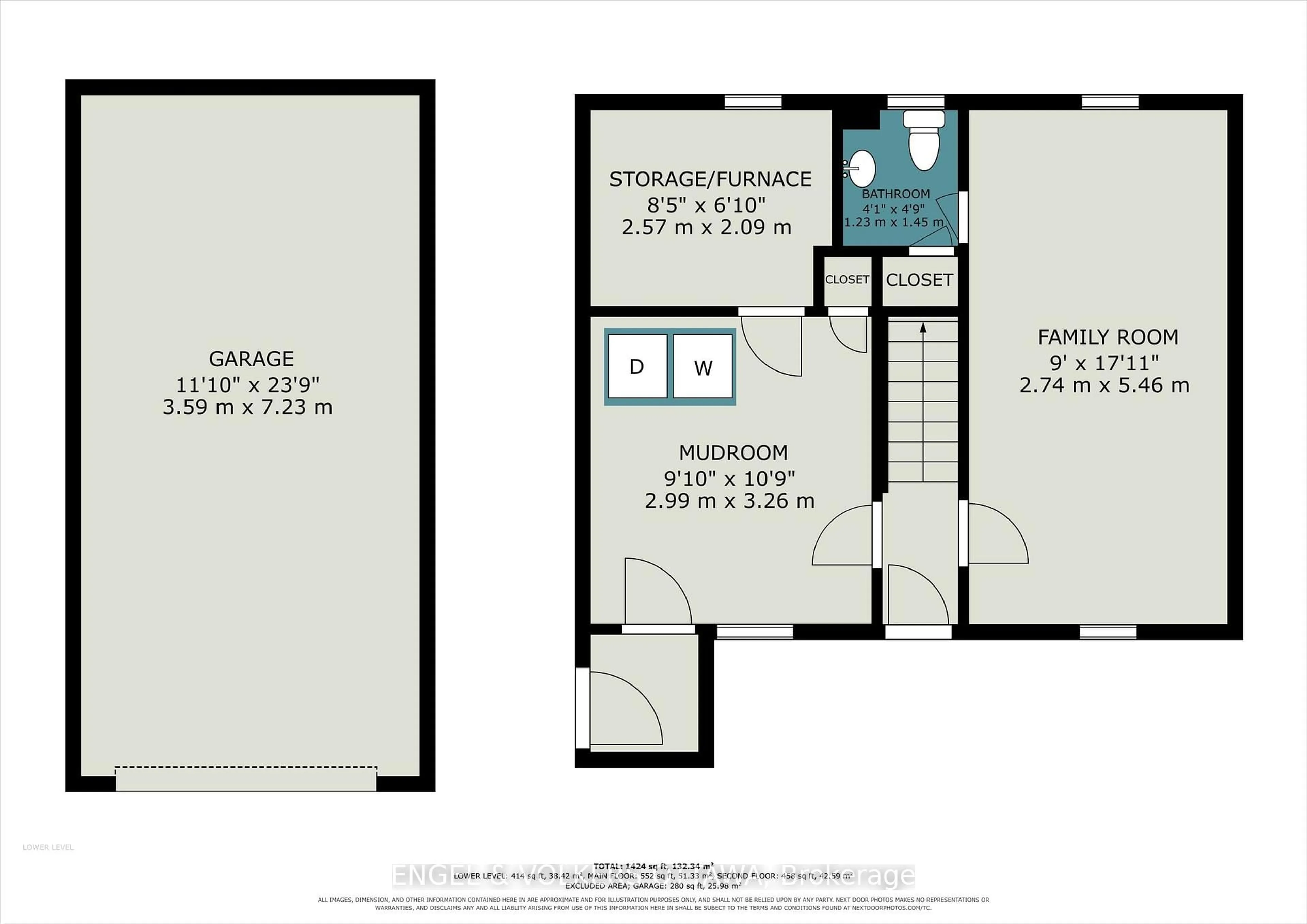 Floor plan for 107 Ivy Cres, Ottawa Ontario K1M 1Y1