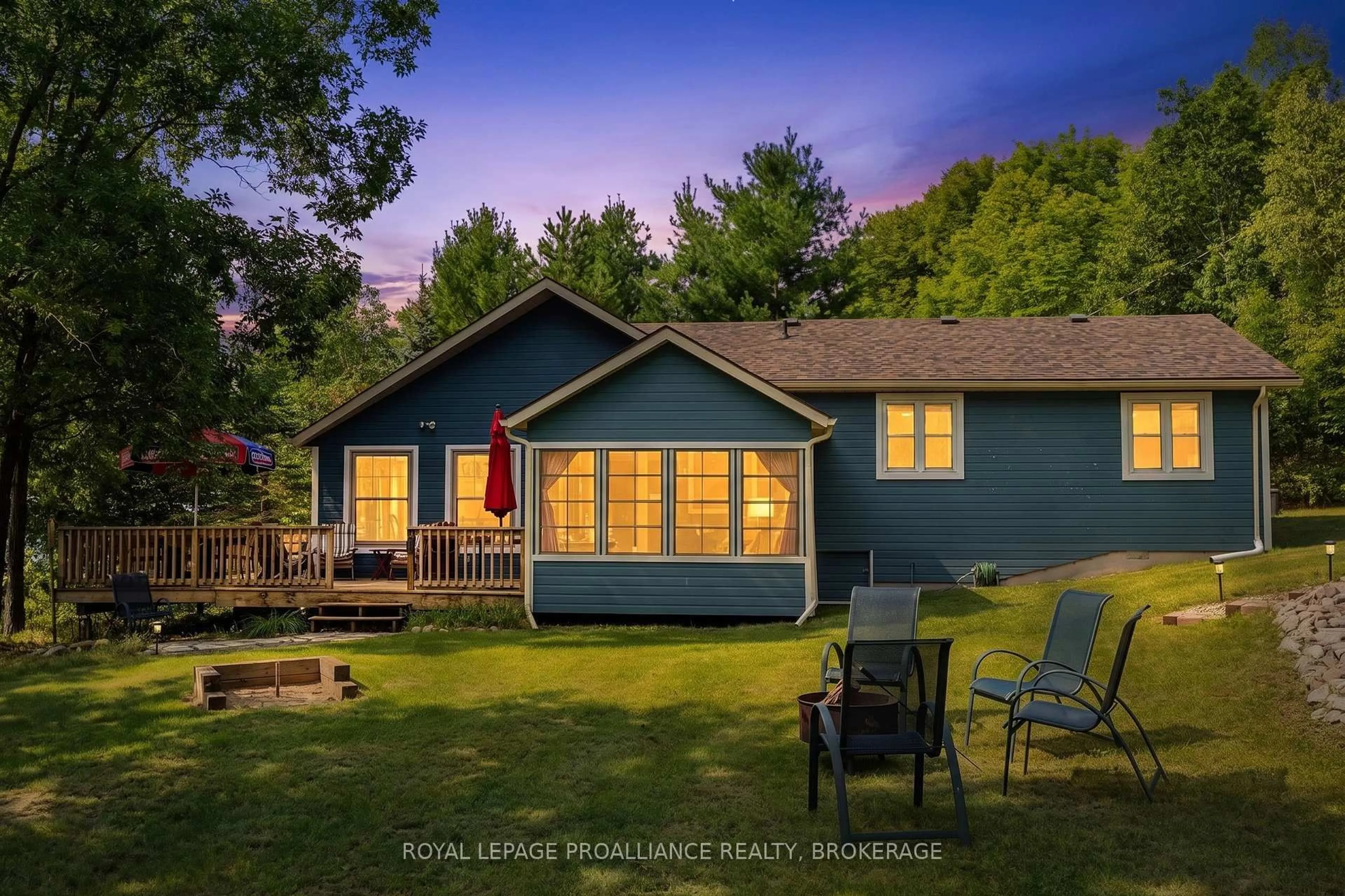 A pic from outside/outdoor area/front of a property/back of a property/a pic from drone, unknown for 1145 North Shore Rd, Rideau Lakes Ontario K0G 1X0