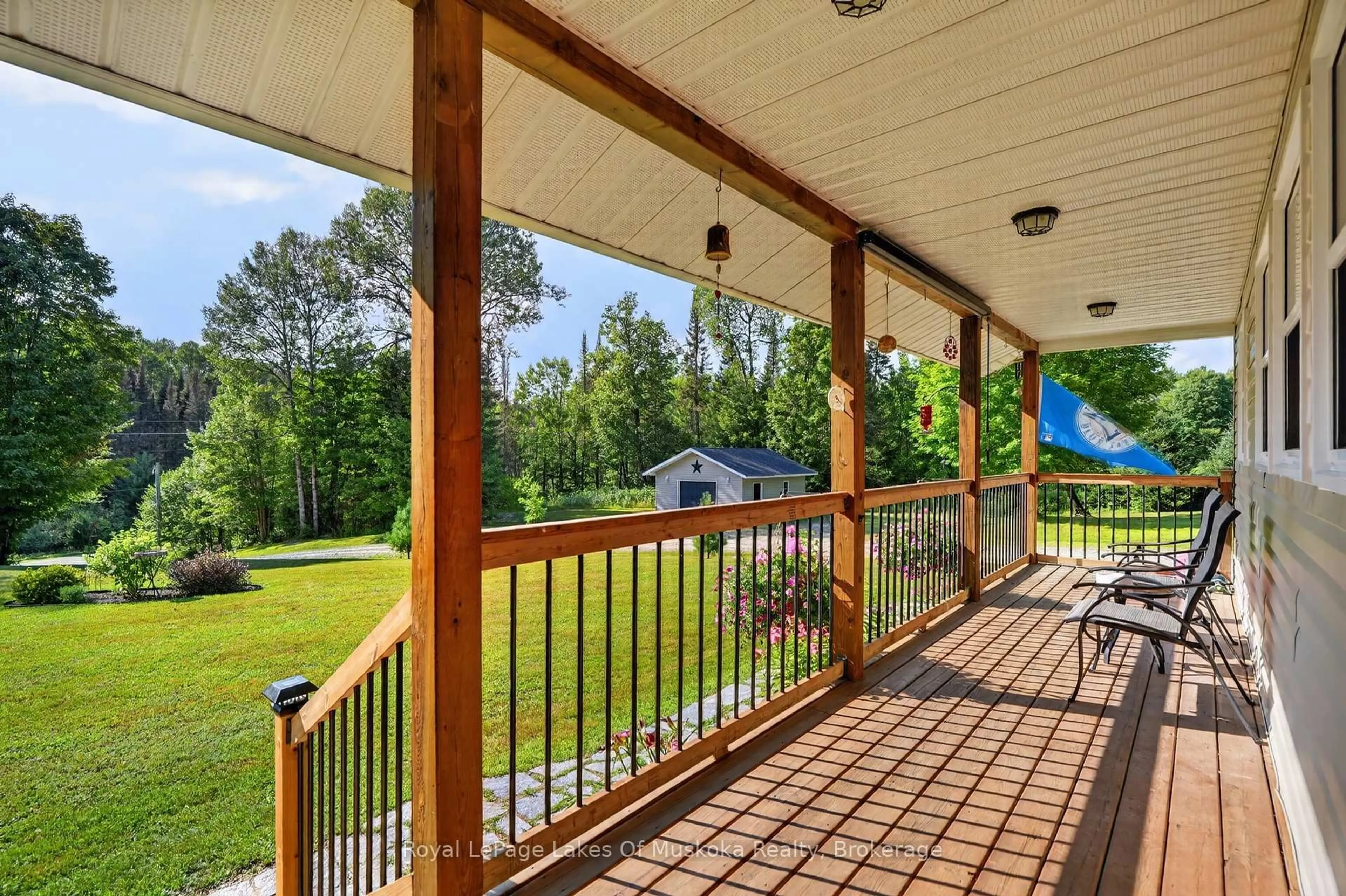 Patio, water/lake/river/ocean view for 400 Chetwynd Rd, Armour Ontario P0A 1C0