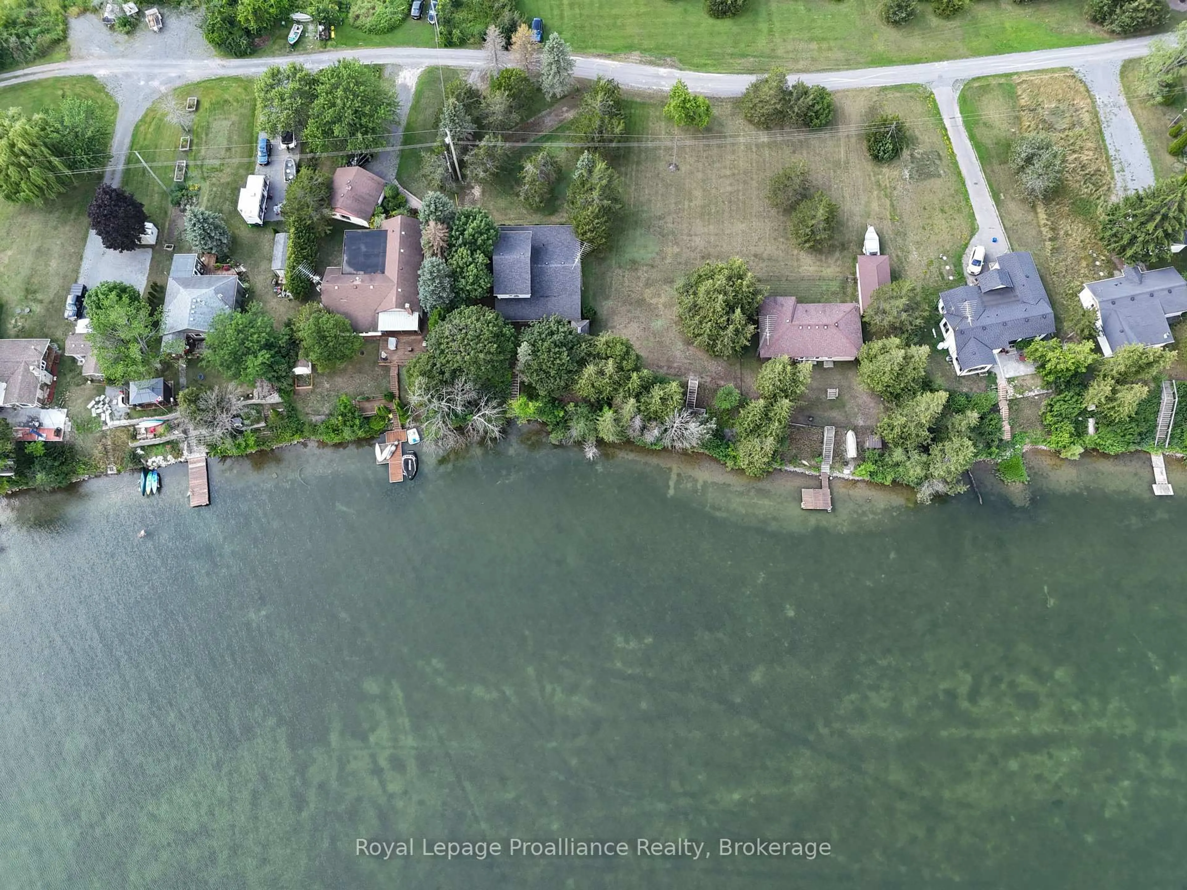 A pic from outside/outdoor area/front of a property/back of a property/a pic from drone, water/lake/river/ocean view for 133 Juniper Lane, Prince Edward County Ontario K0K 1A0