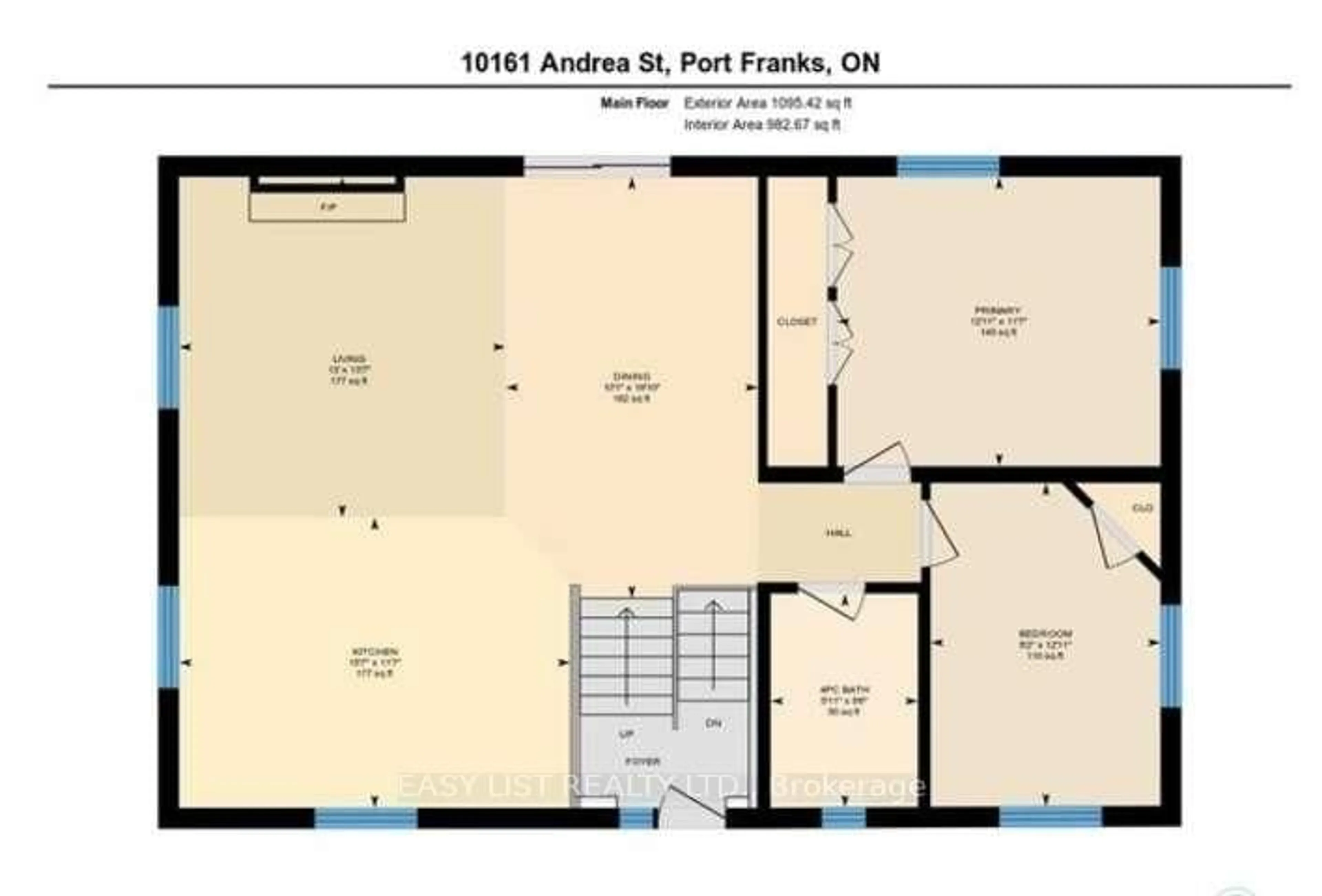 Floor plan for 10161 Andrea St, Lambton Shores Ontario N0M 2L0