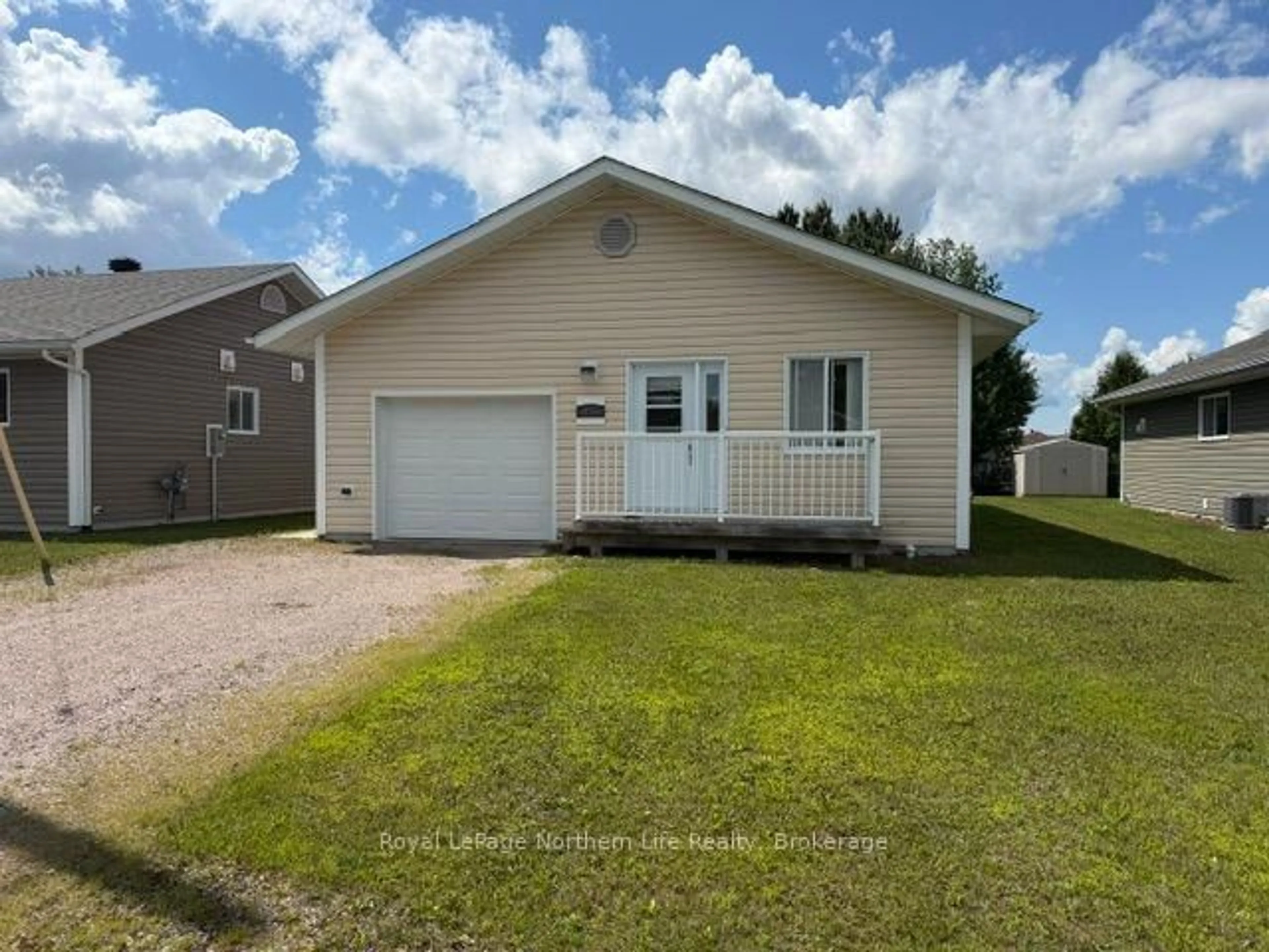 Home with vinyl exterior material, street for 425 Demers St, West Nipissing Ontario P2B 3E8