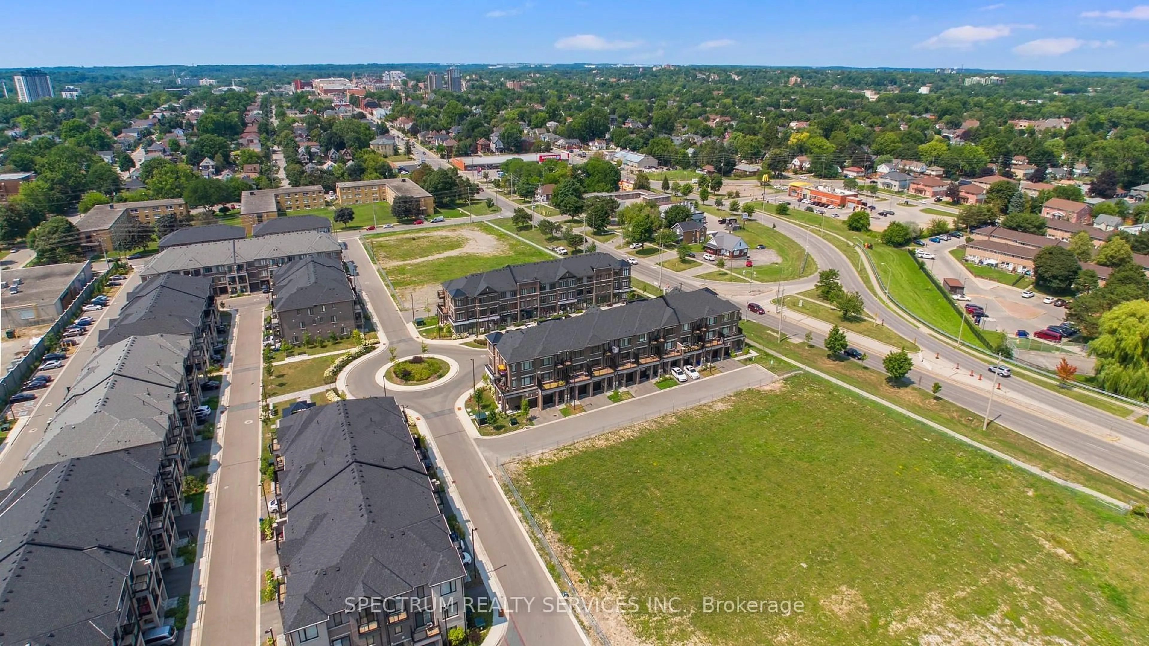 A pic from outside/outdoor area/front of a property/back of a property/a pic from drone, street for 585 Colborne St #108, Brantford Ontario N3S 0K4