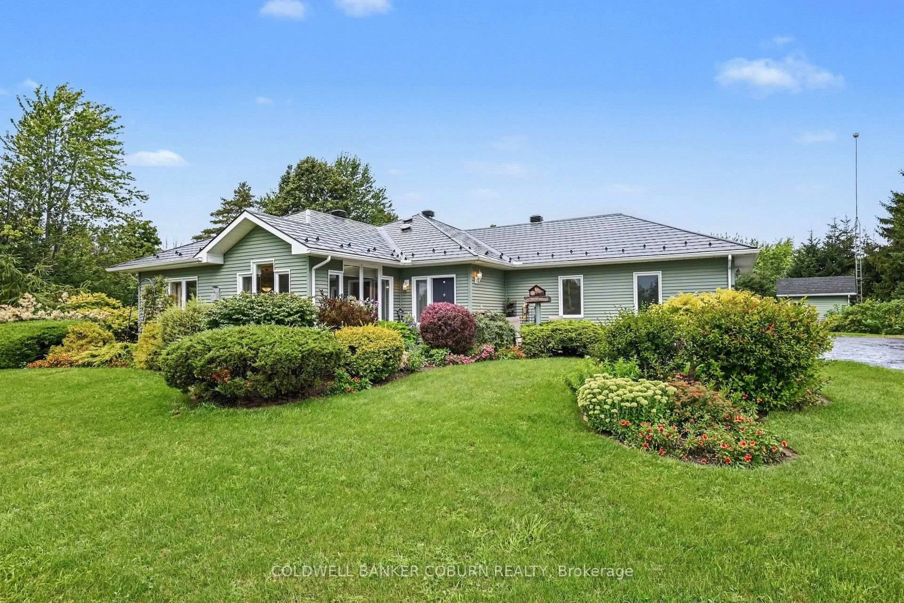 A pic from outside/outdoor area/front of a property/back of a property/a pic from drone, water/lake/river/ocean view for 3478 McBride Rd, South Dundas Ontario K0C 1H0