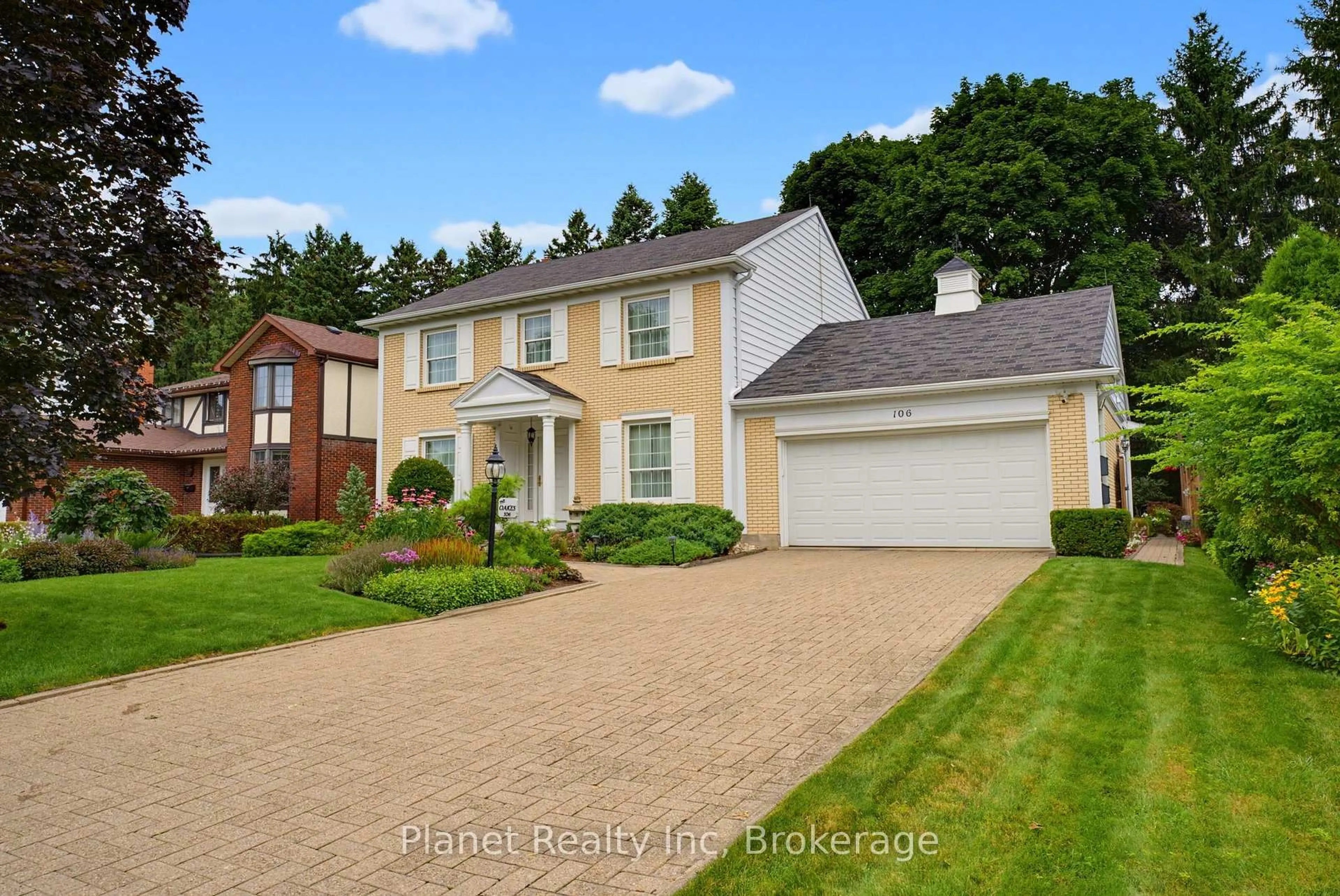 Home with brick exterior material, street for 106 Thorndale Pl, Waterloo Ontario N2L 5Y8