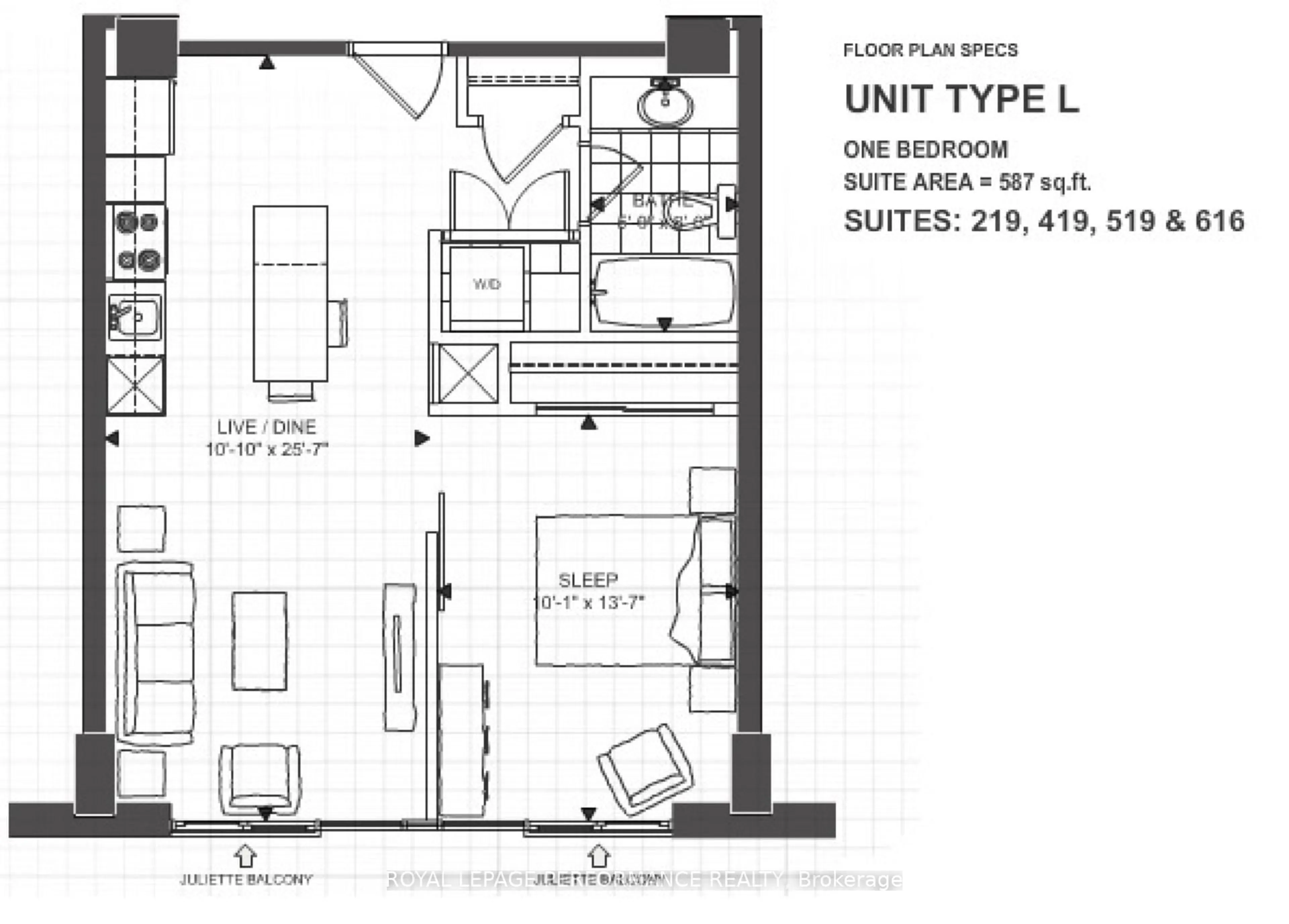 Floor plan for 101 Richmond Rd #616, Ottawa Ontario K1Z 0A6