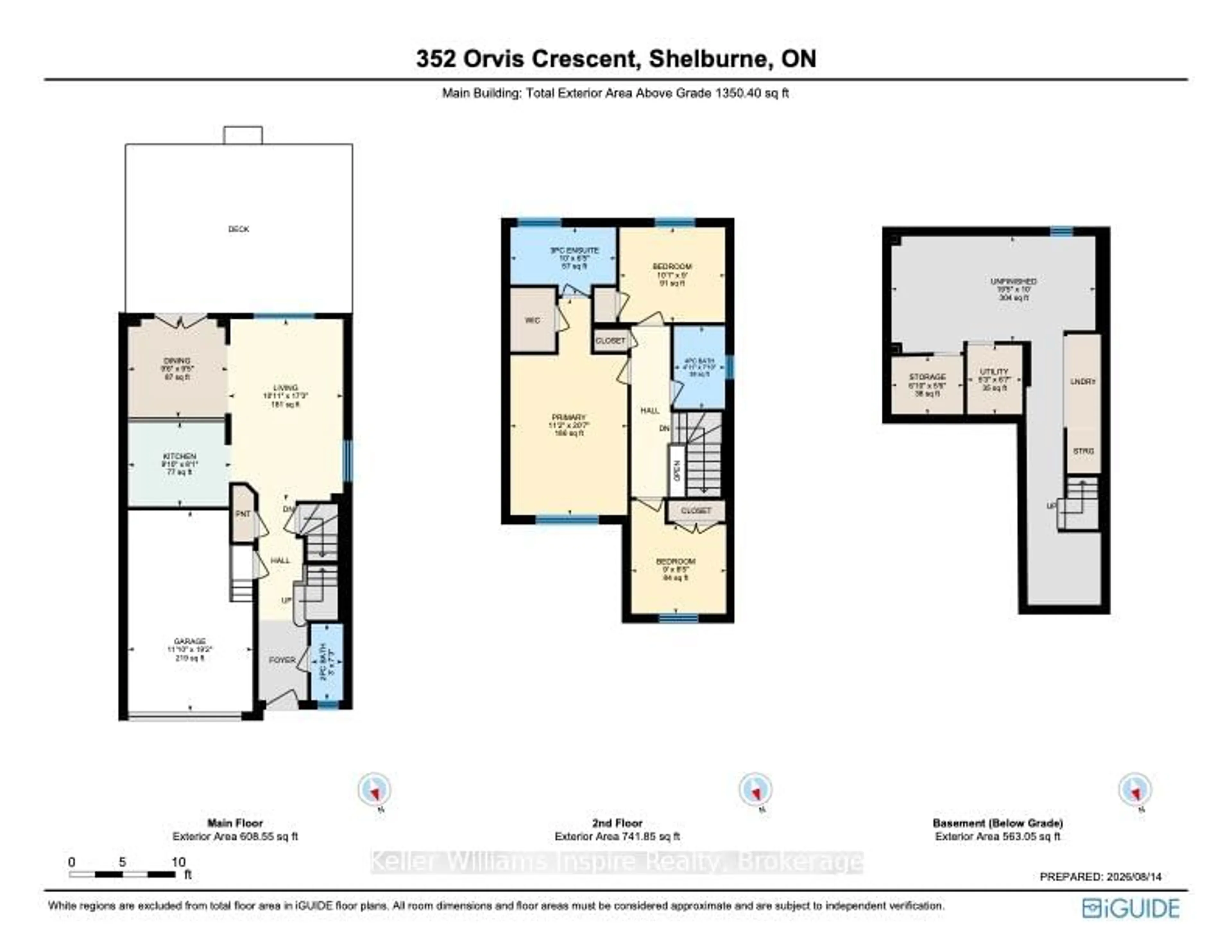 Floor plan for 352 Orvis Cres, Shelburne Ontario L0N 1S2