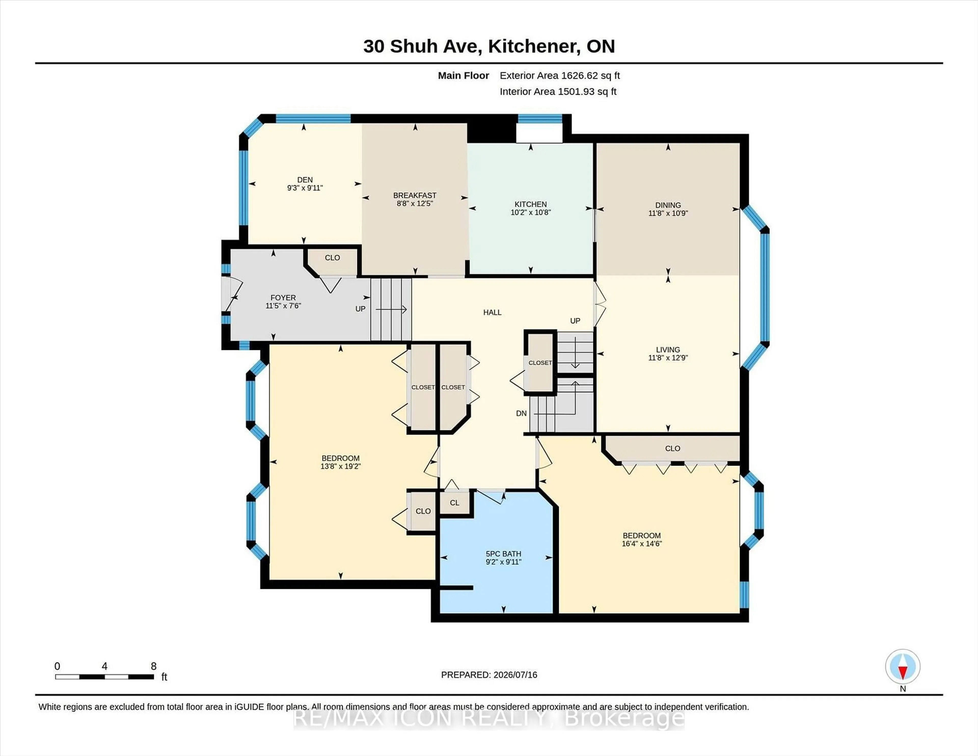 Floor plan for 30 Shuh Ave, Kitchener Ontario N2A 2X9