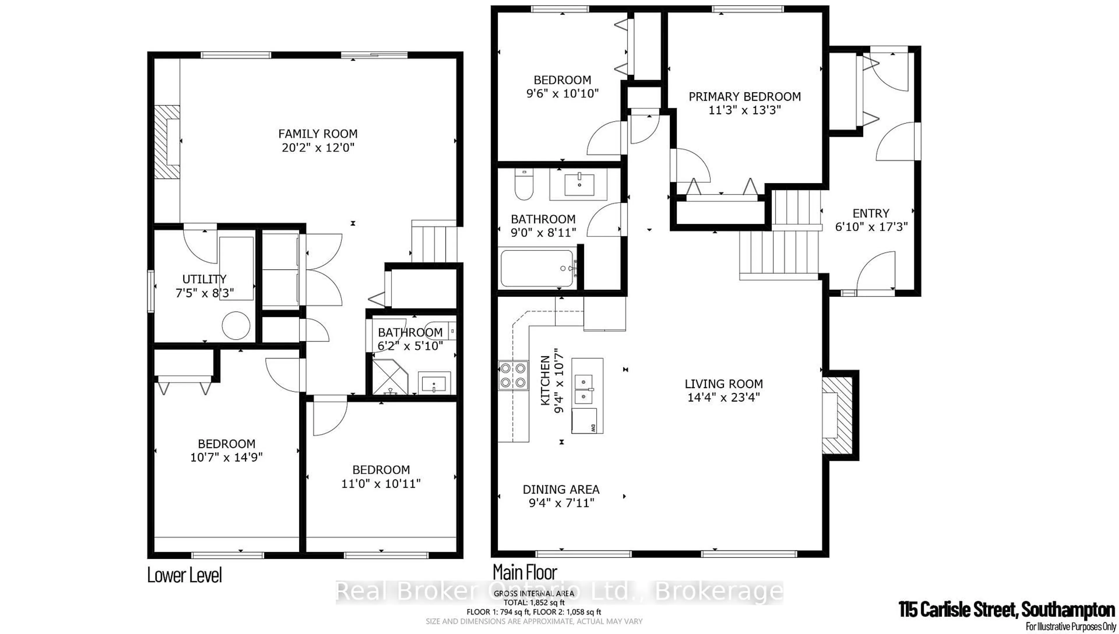 Floor plan for 115 Carlisle St, Saugeen Shores Ontario N0H 2L0