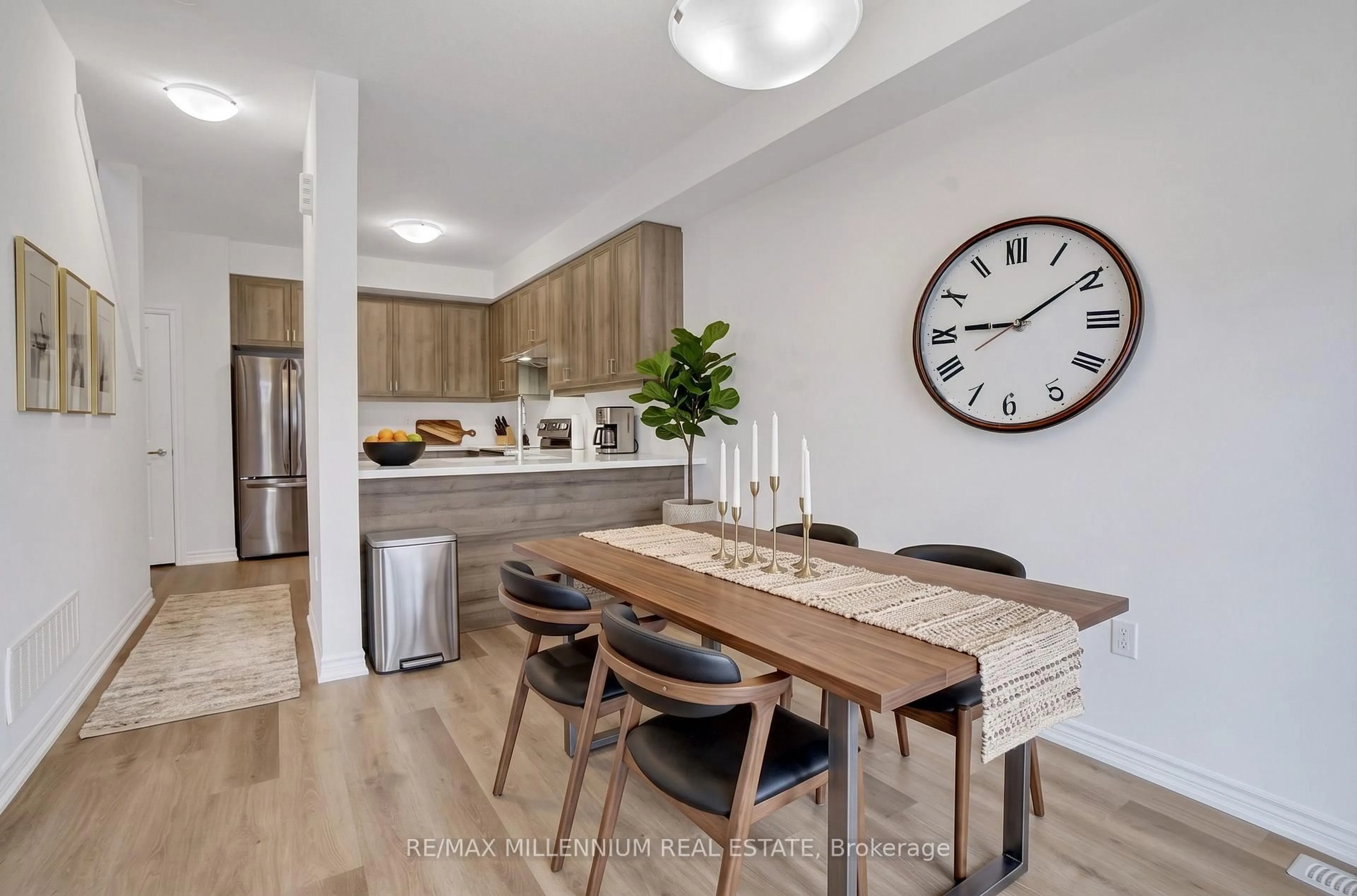 Open concept kitchen, wood/laminate floor for 461 Blackburn Dr #119, Brantford Ontario N3T 0W9