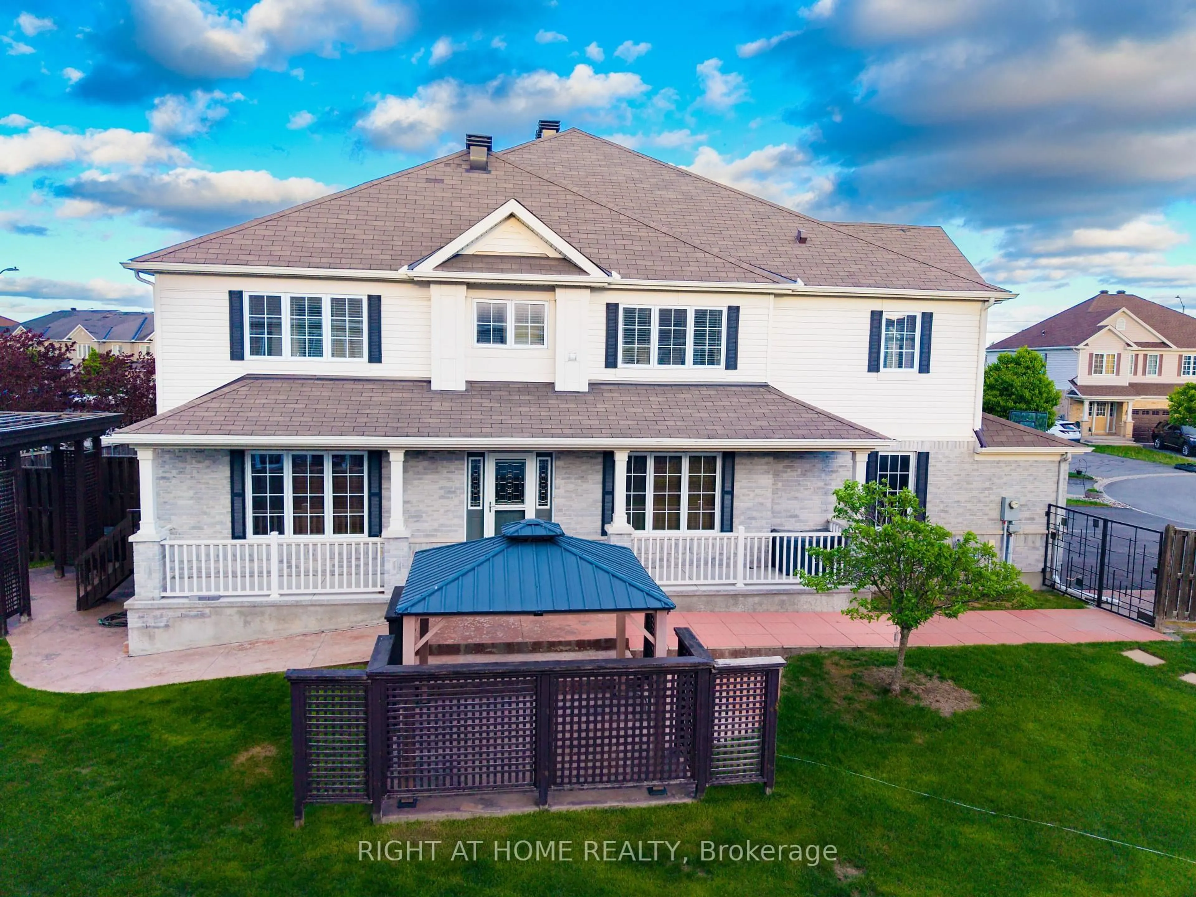 A pic from outside/outdoor area/front of a property/back of a property/a pic from drone, water/lake/river/ocean view for 188 Patriot Pl, Kanata Ontario K2M 0B9