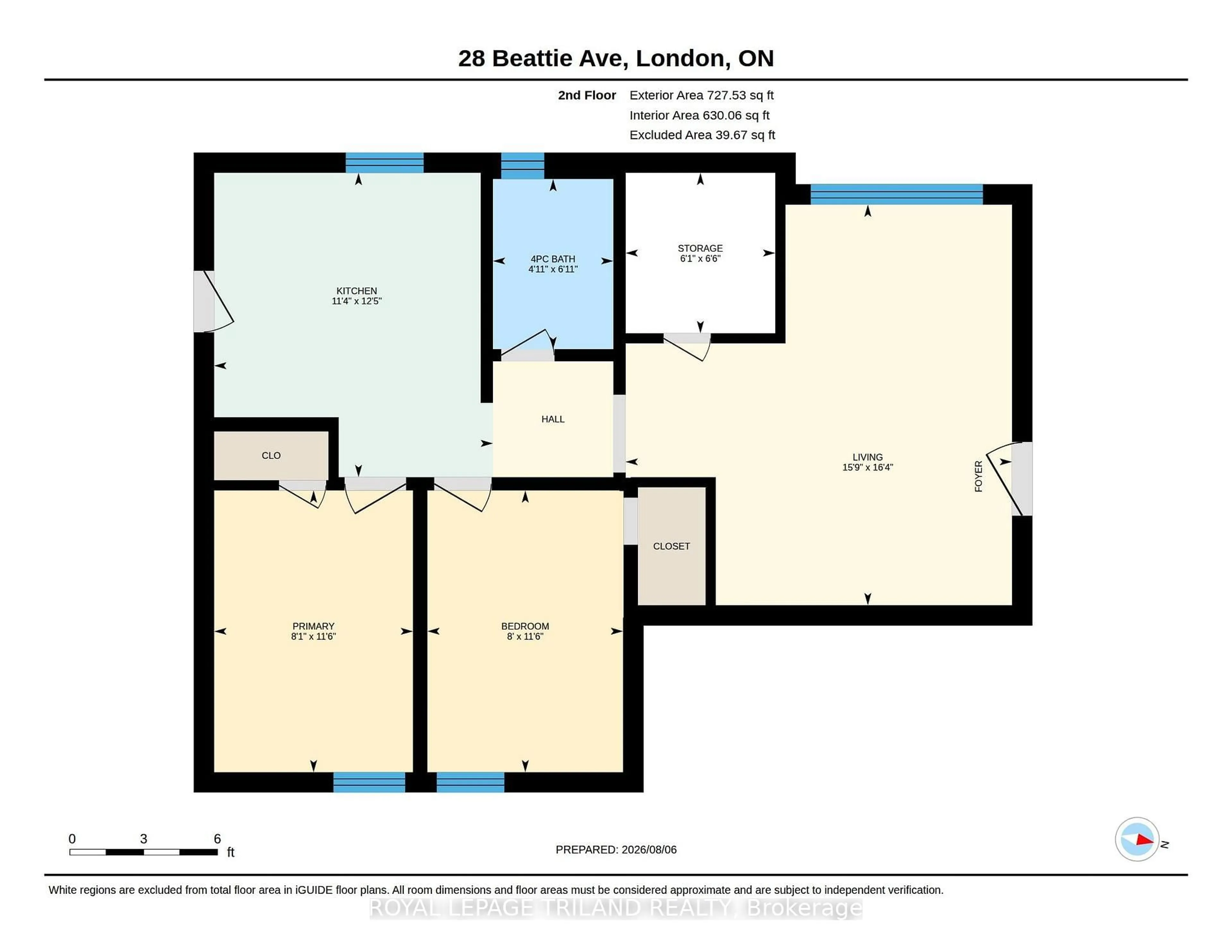 Floor plan for 28 BEATTIE Ave, London East Ontario N5W 2N8
